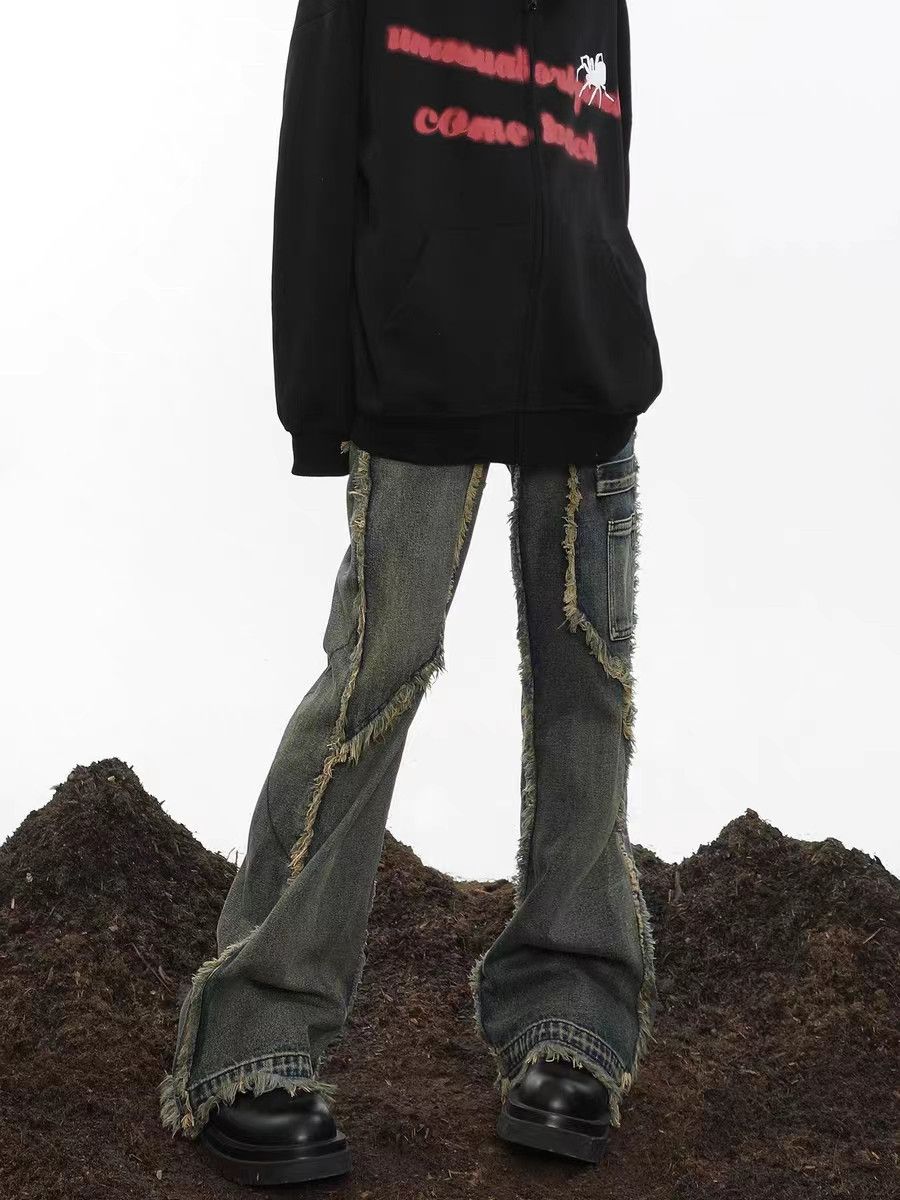 Vintage Vintage street wash baggy y2k micro flare jeans Size US 30 / EU 46 - 3 Thumbnail