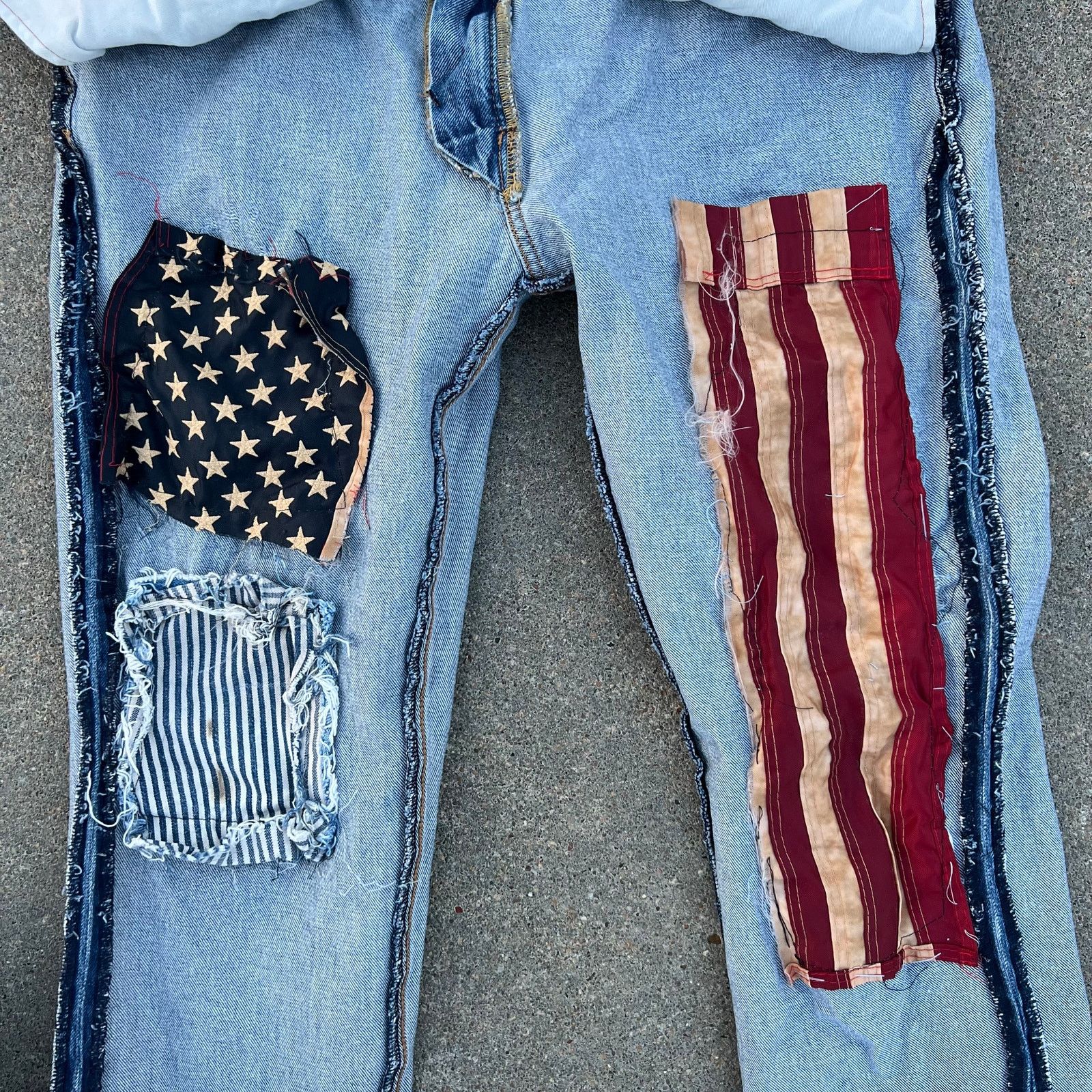 Levi's Levi's 511 Slim Jean American Flag Patch Distressed Peekaboo Size US 36 / EU 52 - 13 Thumbnail