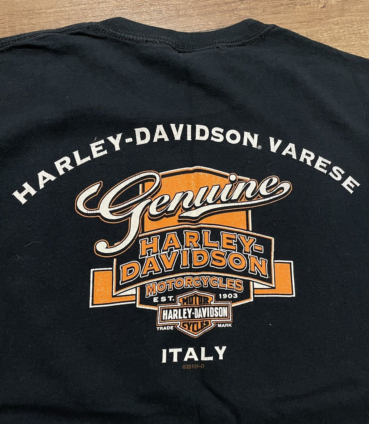 Harley Davidson Vintage 2010 Harley Davidson Girl Motorcycle T Shirt Size US M / EU 48-50 / 2 - 7 Thumbnail