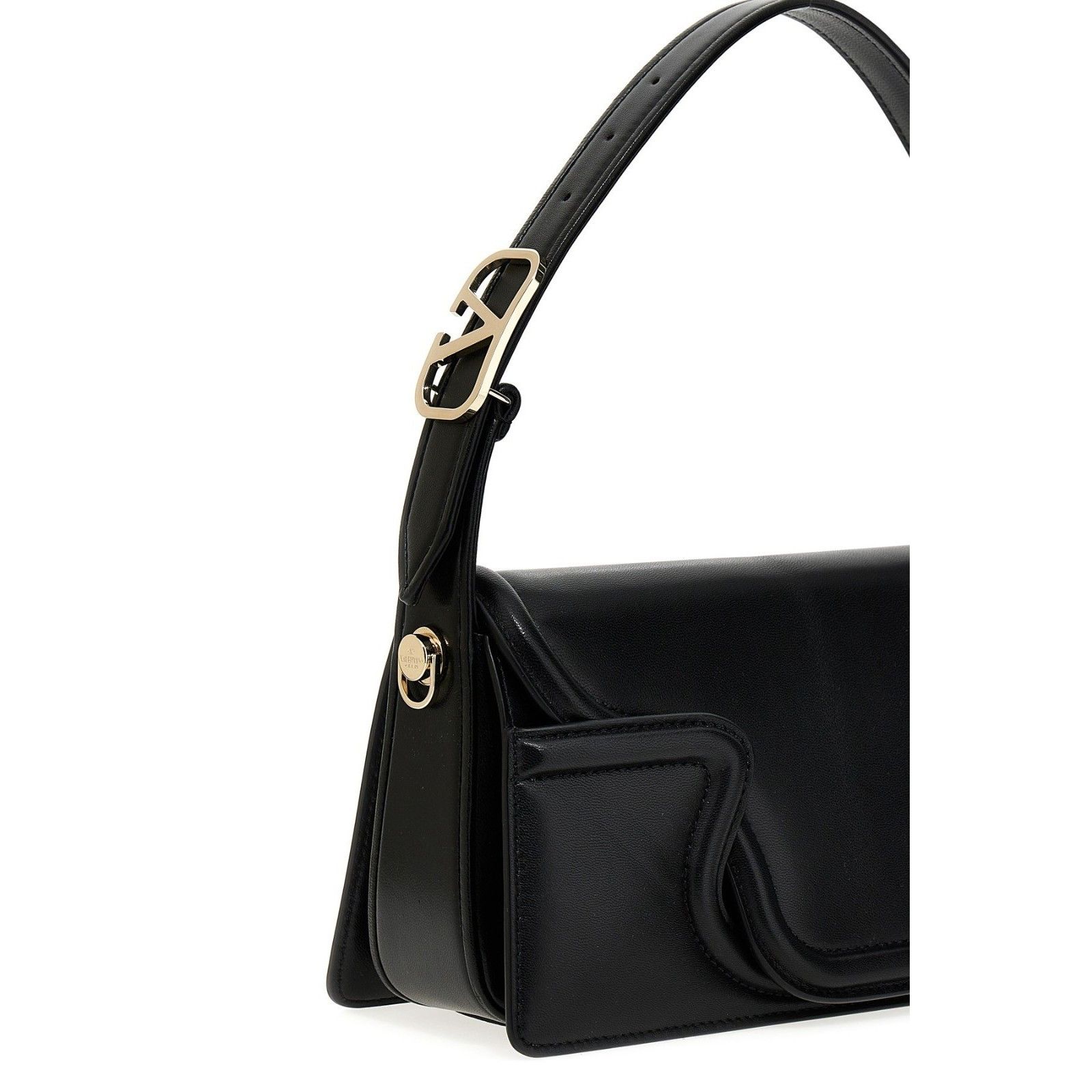 Valentino VALENTINO GARAVANI Le Grand Deuxieme Black Leather Shoulder Size ONE SIZE - 3 Thumbnail