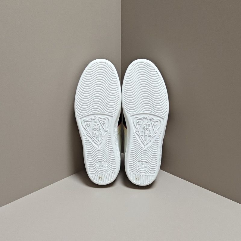 Gucci Gucci ACE Patent Leather Striped Low-Top Sneakers - Size US 7.5 / EU 40-41 - 4 Thumbnail