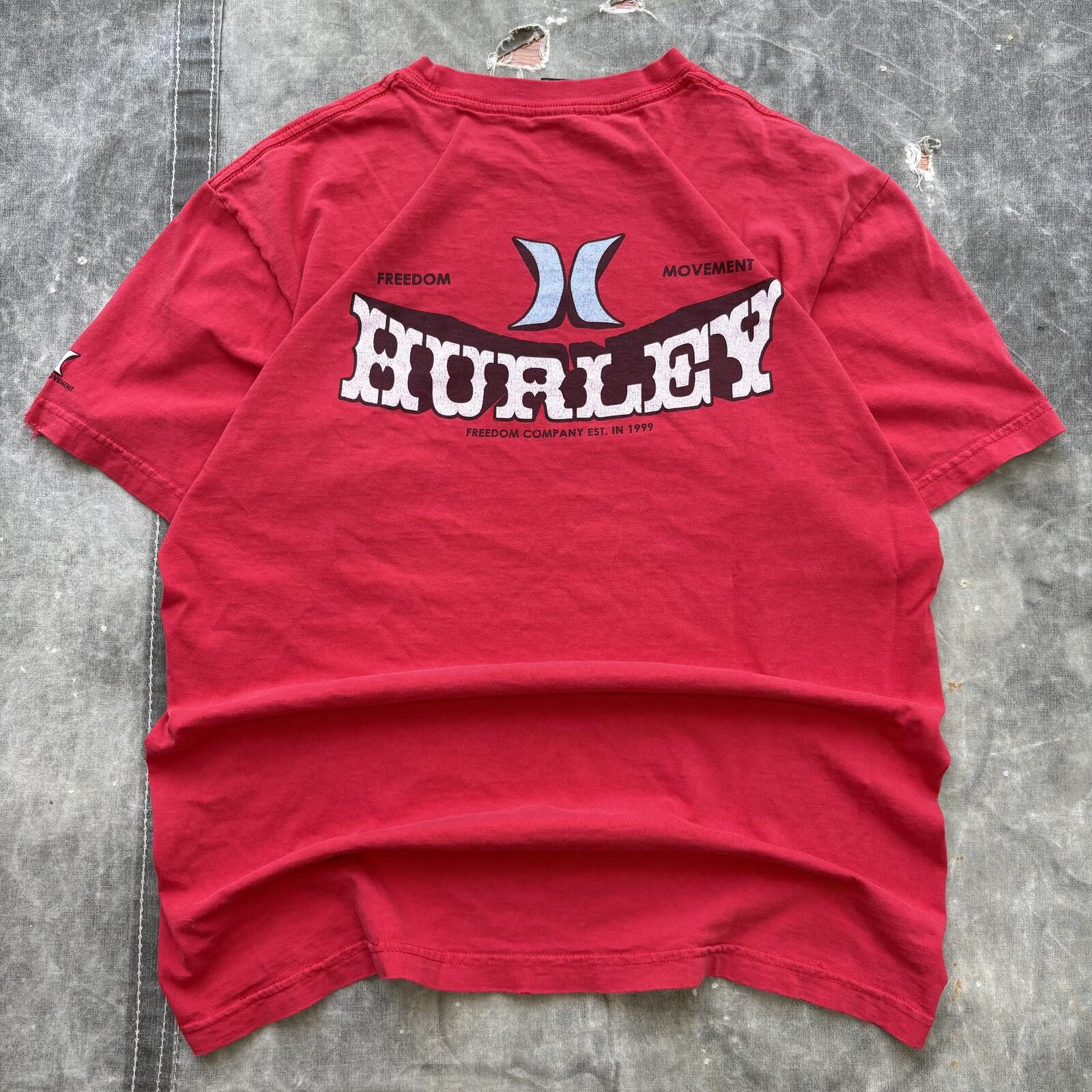 Hurley Vintage Y2K Hurley Double Side Skate Grunge Streetwear Shirt Size US L / EU 52-54 / 3 - 1 Thumbnail