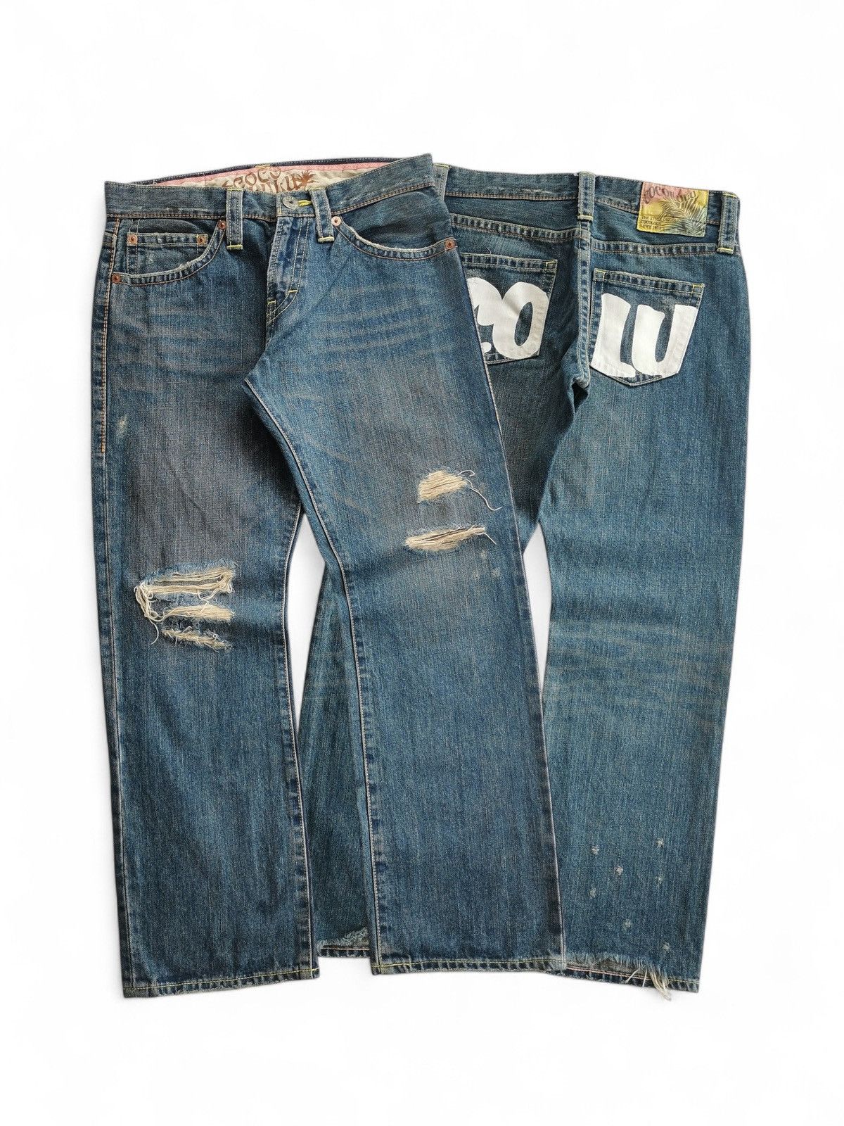 Vintage Vintage COCOLULU Distressed Denim Jeans Japan Size 32x30 Size US 32 / EU 48 - 1 Thumbnail