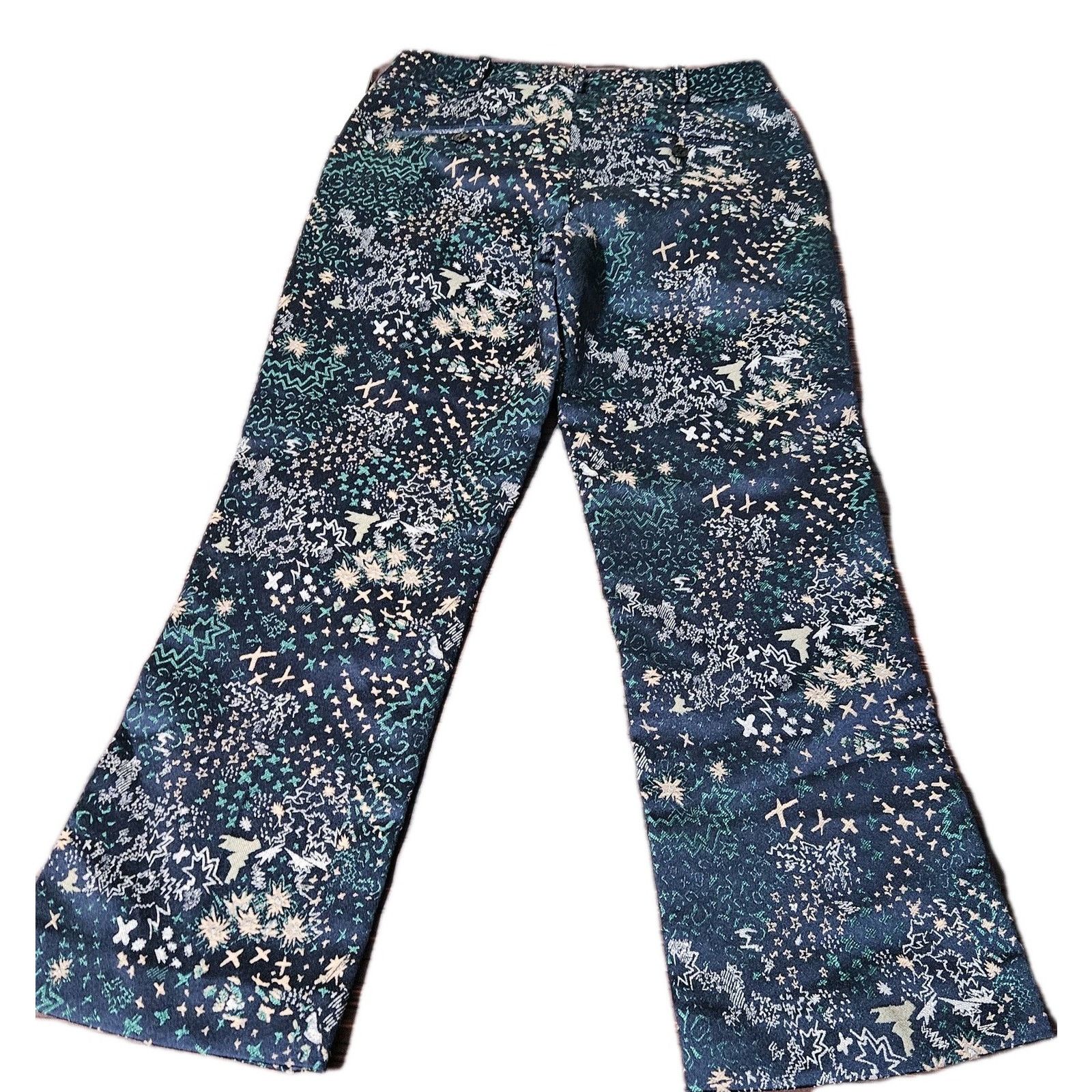 Zadig & Voltaire NEW Zadig & Voltaire Embroidered Blue Pants 27x25 Posh Size 27" / US 4 / IT 40 - 2 Thumbnail