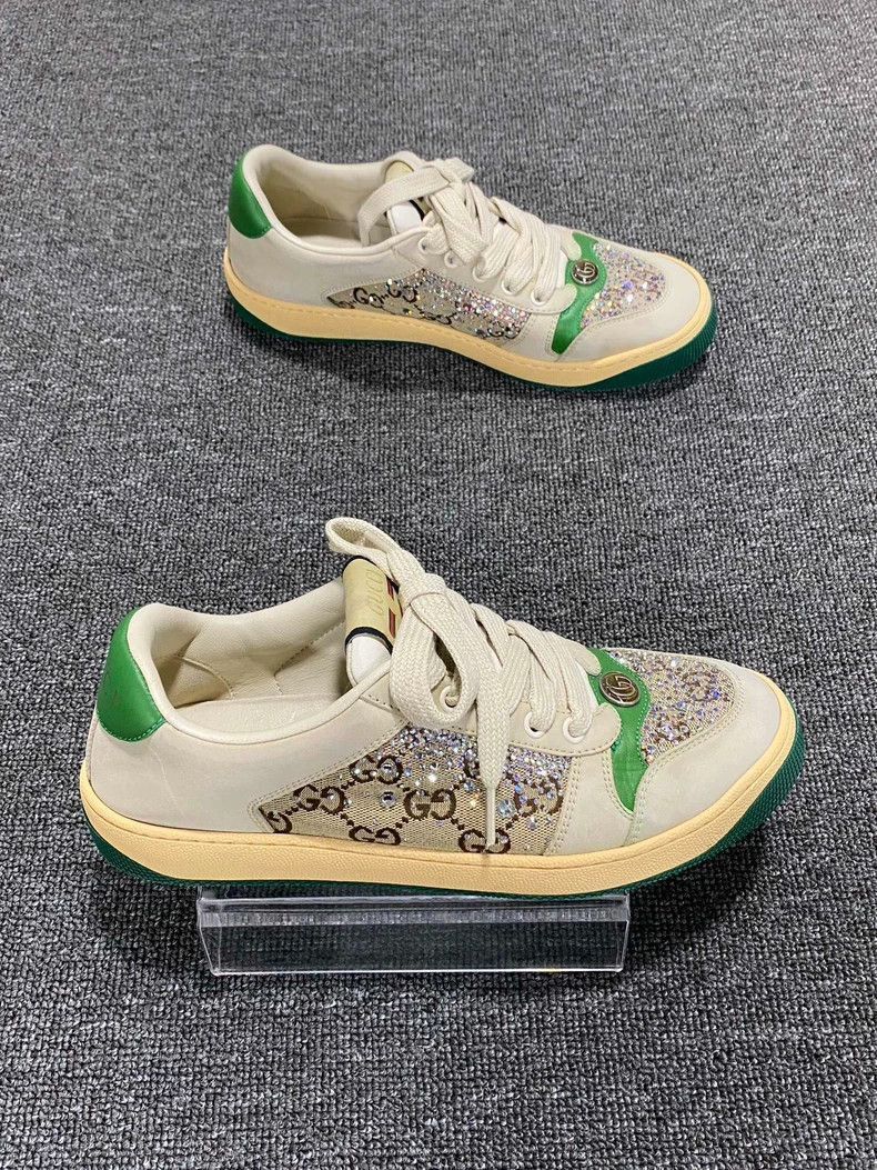 Gucci GUCCI Diamante Decorated Sneakers for Women-2505 Size US 7 / IT 37 - 2 Thumbnail