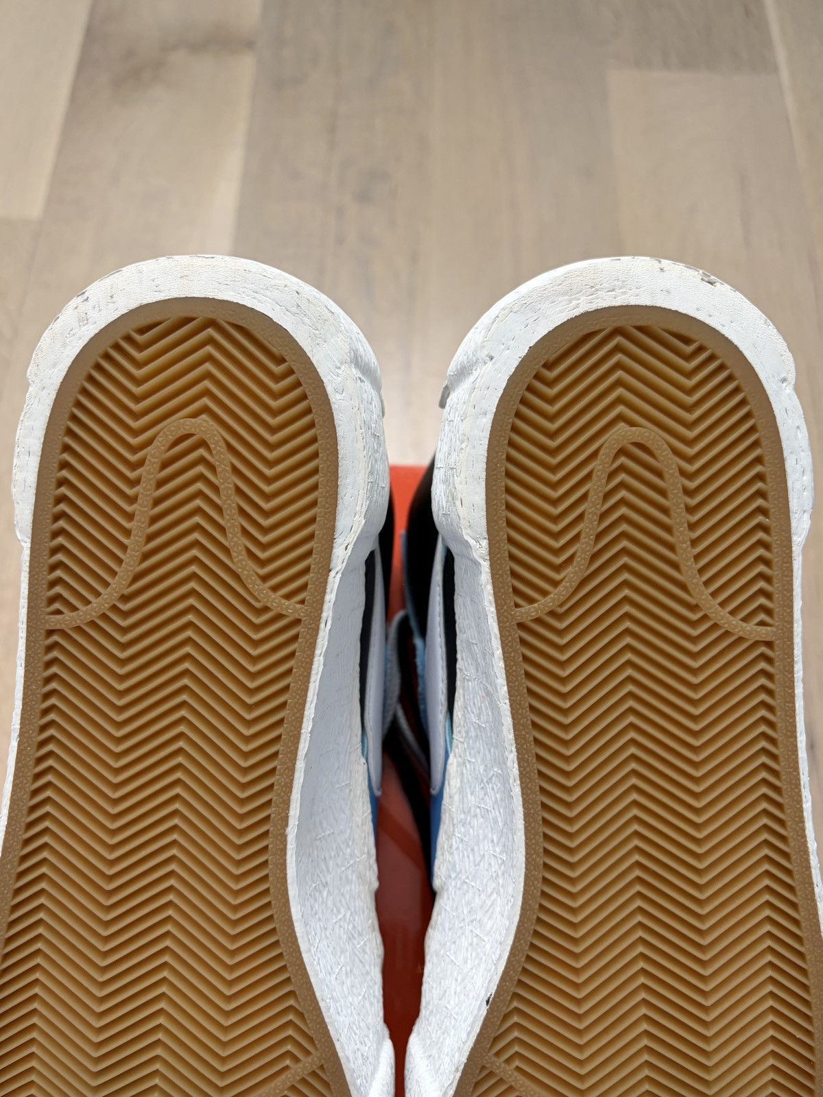 Nike × Sacai Nike x Sacai Blazer Mid Black Legend Blue 2019 BV0072-001 Size US 10 / EU 43 - 11 Thumbnail