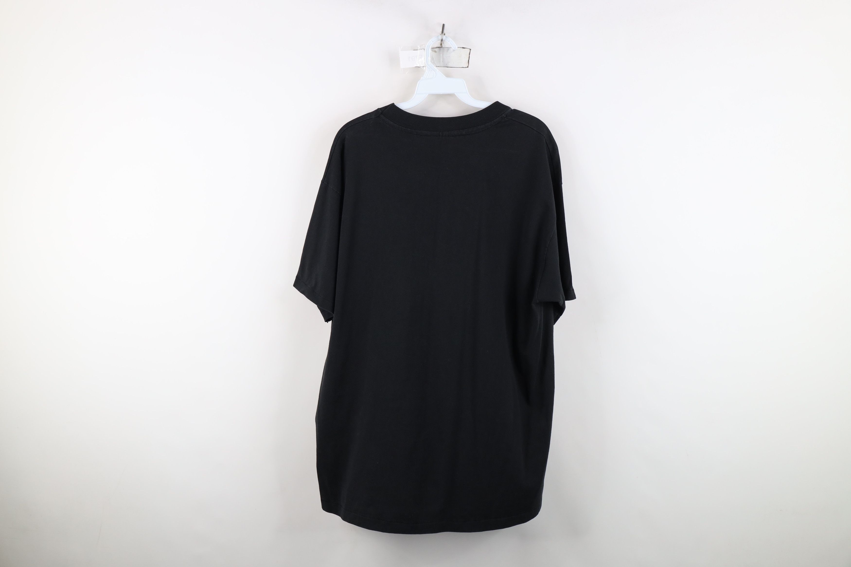 Hanes Vintage 80s 90s Hanes Blank Short Sleeve T-Shirt Black USA Size US XL / EU 56 / 4 - 11 Thumbnail
