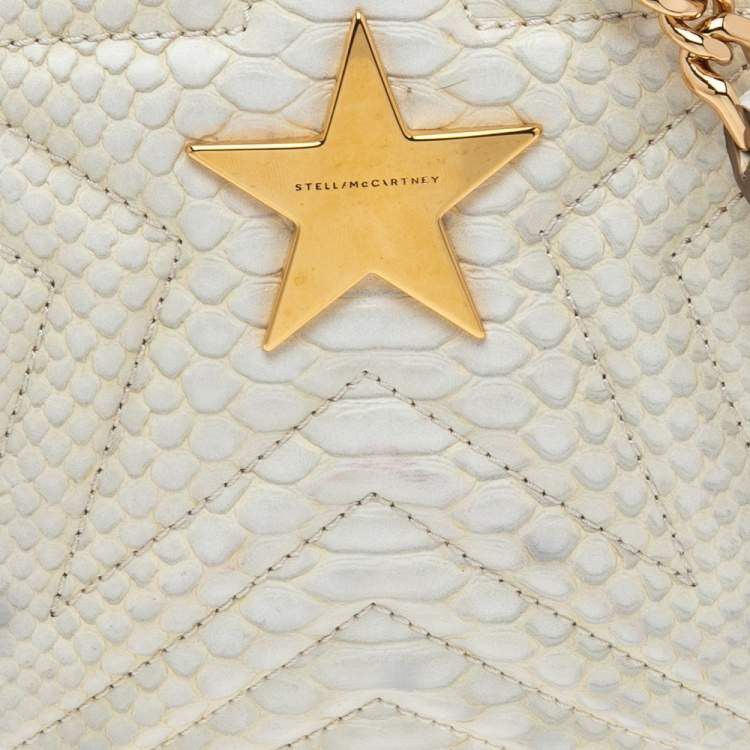 Stella McCartney Stella McCartney White Python Embossed Star Crossbody Bag Size ONE SIZE - 19 Thumbnail