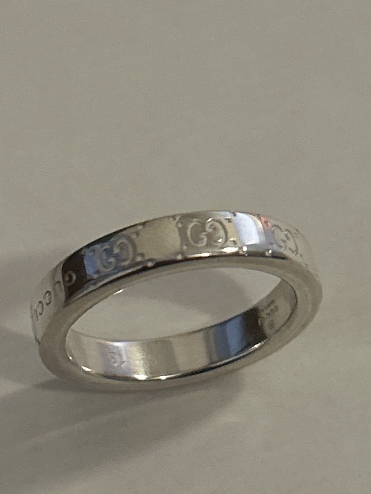 Gucci Gucci Signature GG Logo Ring AG 925 814712 Size ONE SIZE - 6 Thumbnail