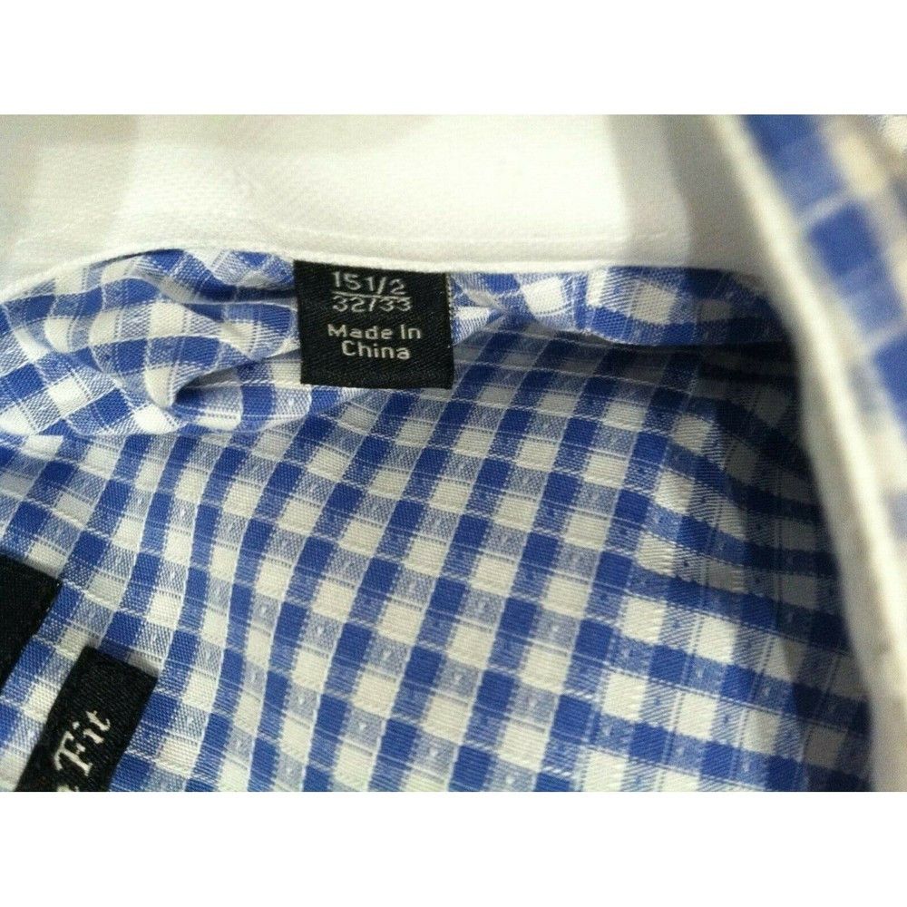 Tailorbyrd TAILORBYRD MENS NEW BLUE 100%COTTON DRESS SHIRT 15.5/32-33 Size US M / EU 48-50 / 2 - 4 Thumbnail