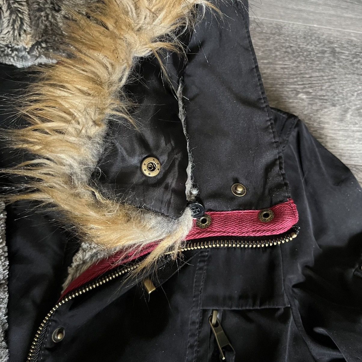 1 Madison × Vintage Vintage 1 Madison Expedition Coat Faux Fur Hood Jacket Parka Size S / US 4 / IT 40 - 11 Thumbnail