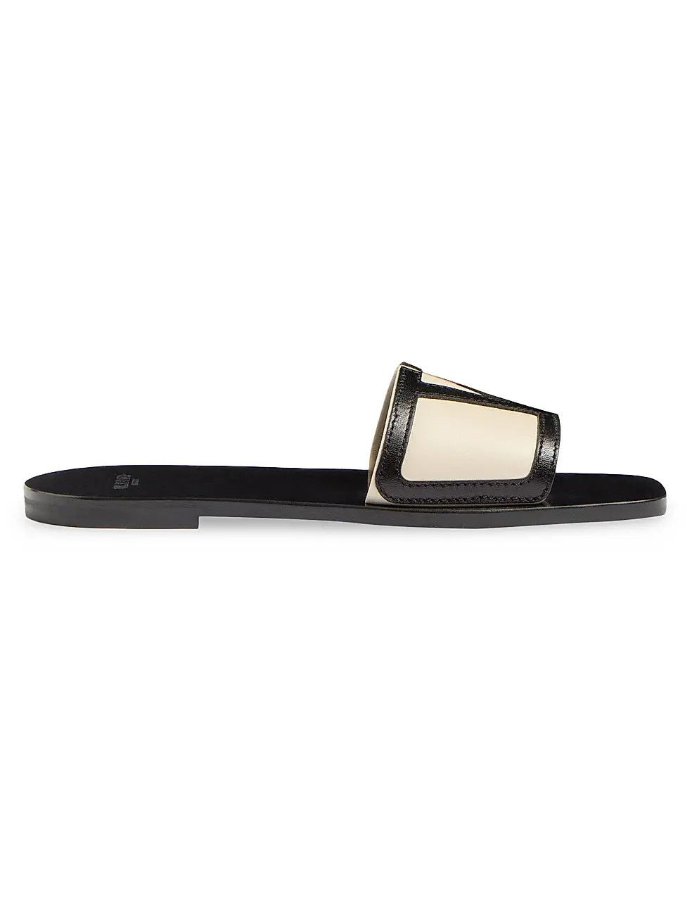 os11x0126 Viva Superstar Slide Sandals in Black/Ivory