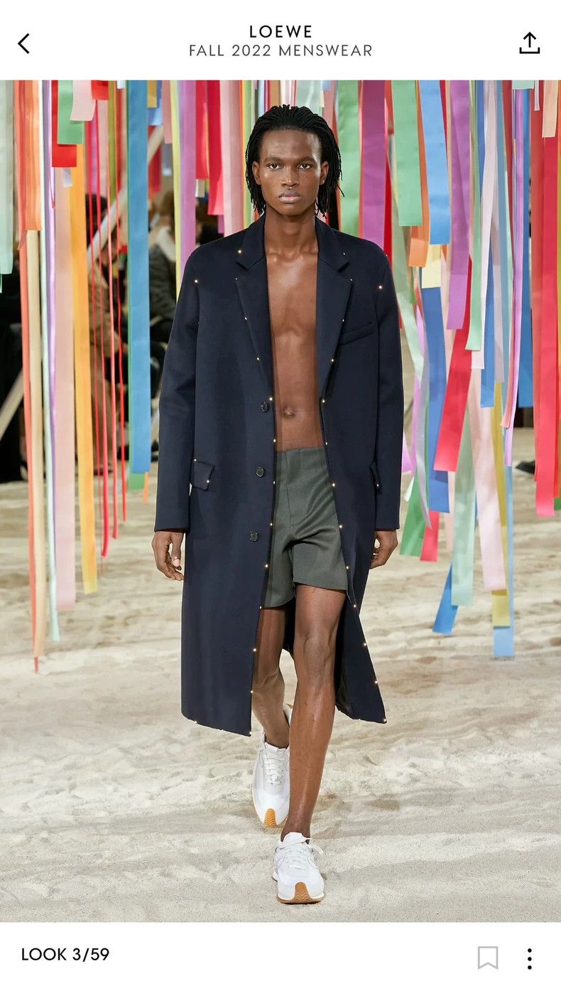 Loewe Loewe size L Black wool coat for boys in autumn and winter Size US M / EU 48-50 / 2 - 1 Thumbnail