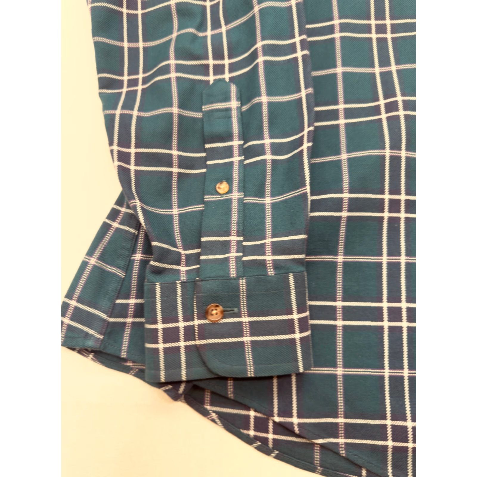 Brooks Brothers Brooks Brothers Regent Long Sleeve Button-Up Mens Large Green Plaid Shirt 3116 Size US L / EU 52-54 / 3 - 4 Thumbnail