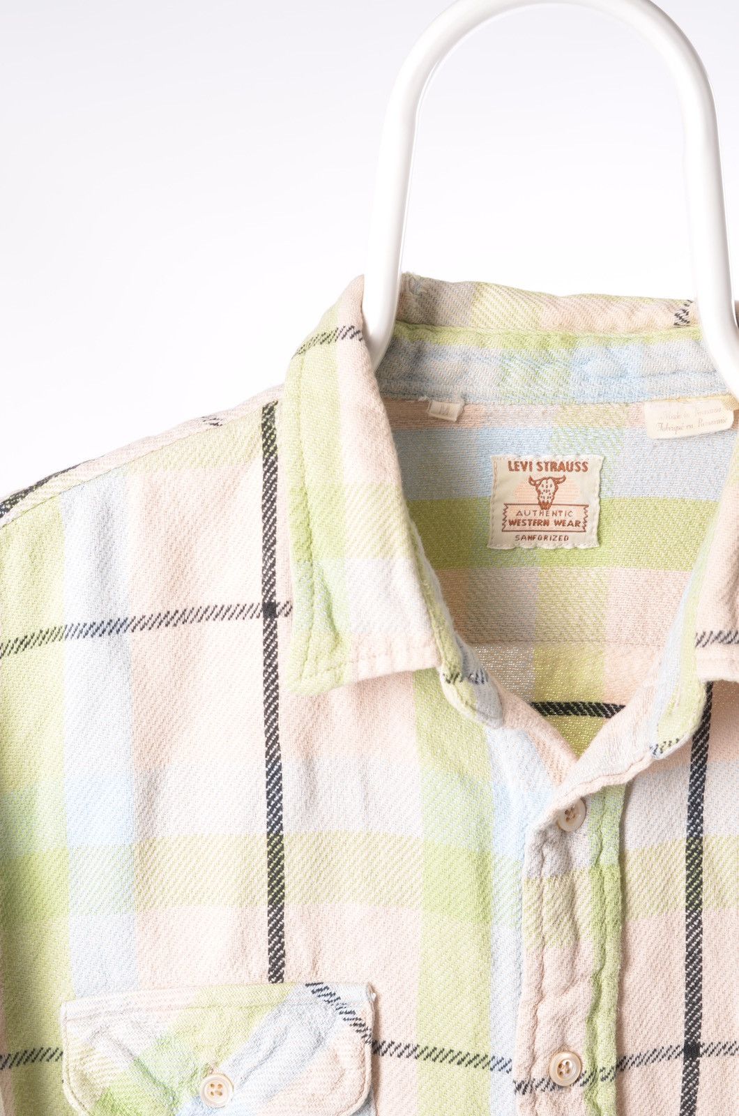 Levi's Levis LVC Plaid Western Wear Sanforized Shirt Size M Size US M / EU 48-50 / 2 - 2 Thumbnail
