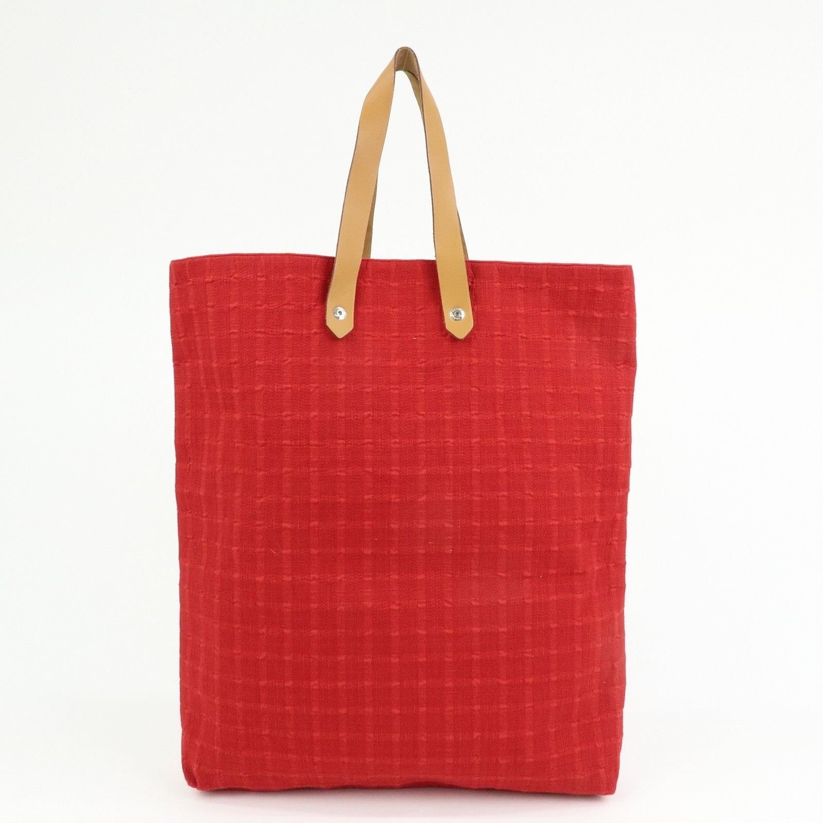 Hermes Hermes Amedaba GM Canvas Tote Red Size ONE SIZE - 2 Thumbnail