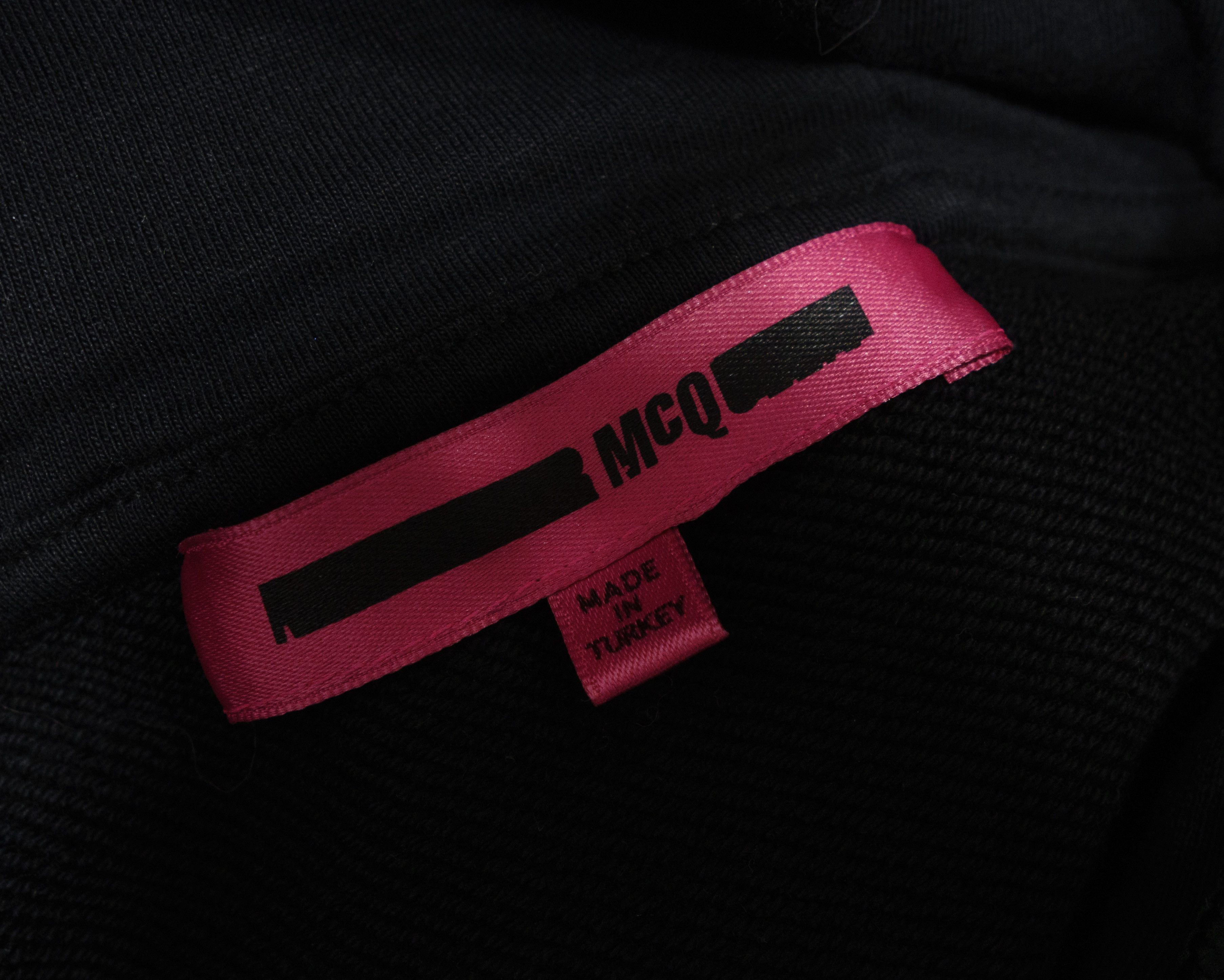 McQ Alexander McQueen Swallow Embroidered Logo Cropped Hoodie Size M / US 6-8 / IT 42-44 - 7 Thumbnail