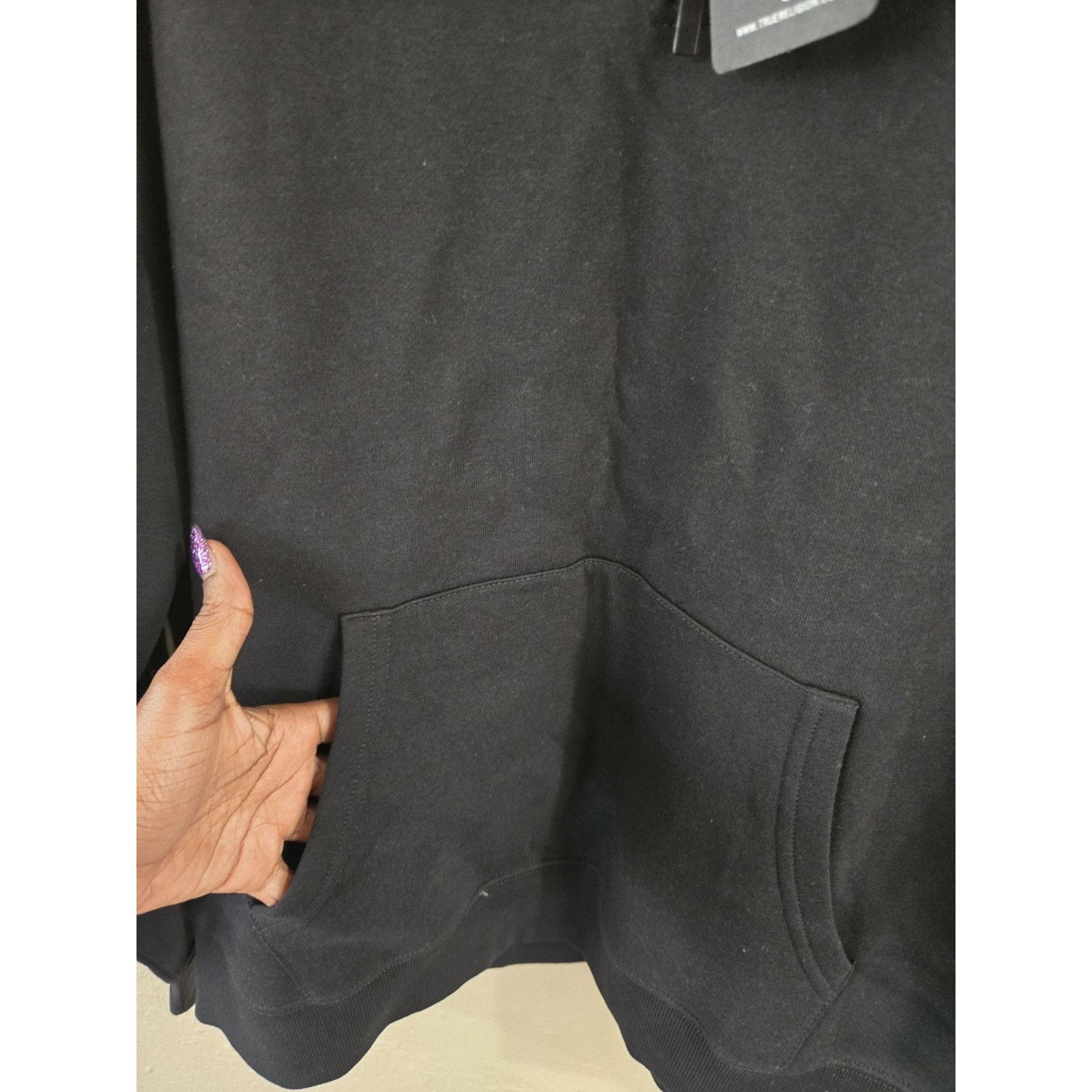 True Religion True Religion Black Relaxed Mock 1/4 Zip Sweatshirt, M $129 Size US M / EU 48-50 / 2 - 5 Thumbnail