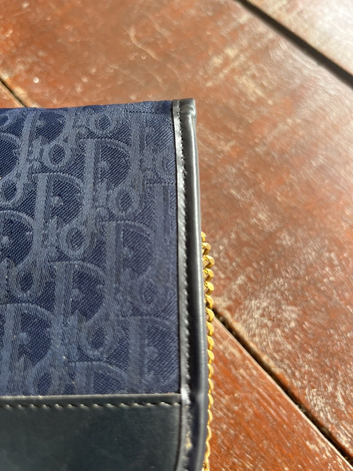 Dior 💥 Christian Dior Trotter Logo Jacquard Chain bag Navy 2cds2t Size ONE SIZE - 7 Thumbnail