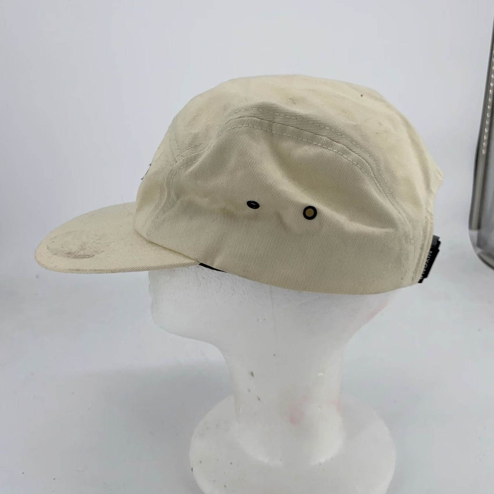 Nixon Nixon Hat Cap Strap Back Mens Canvas Patch Outdoor Streetwear 5 Panel One Size Beige Adjustable Breathable Outdoor Casual Travel Men Cap Mens Size ONE SIZE - 4 Thumbnail