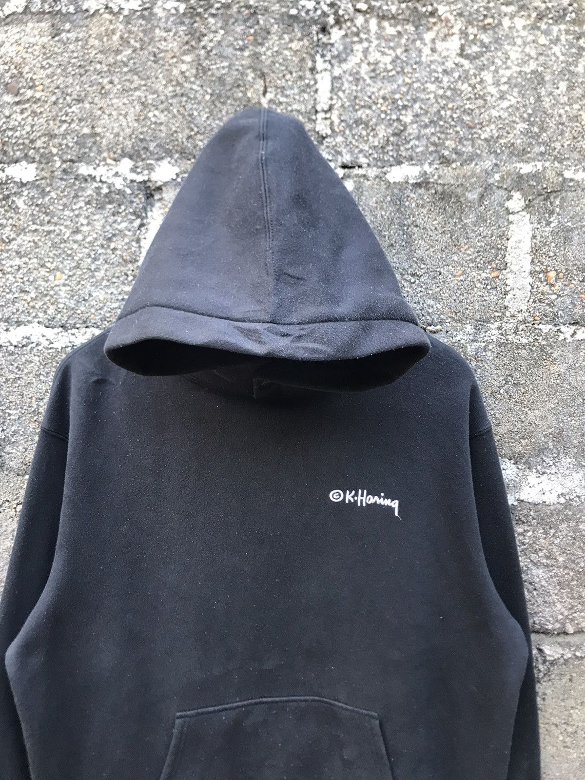 Keith Haring ⚡️Vintage Art Keith Haring Hooded Sweatshirt Size US L / EU 52-54 / 3 - 6 Thumbnail