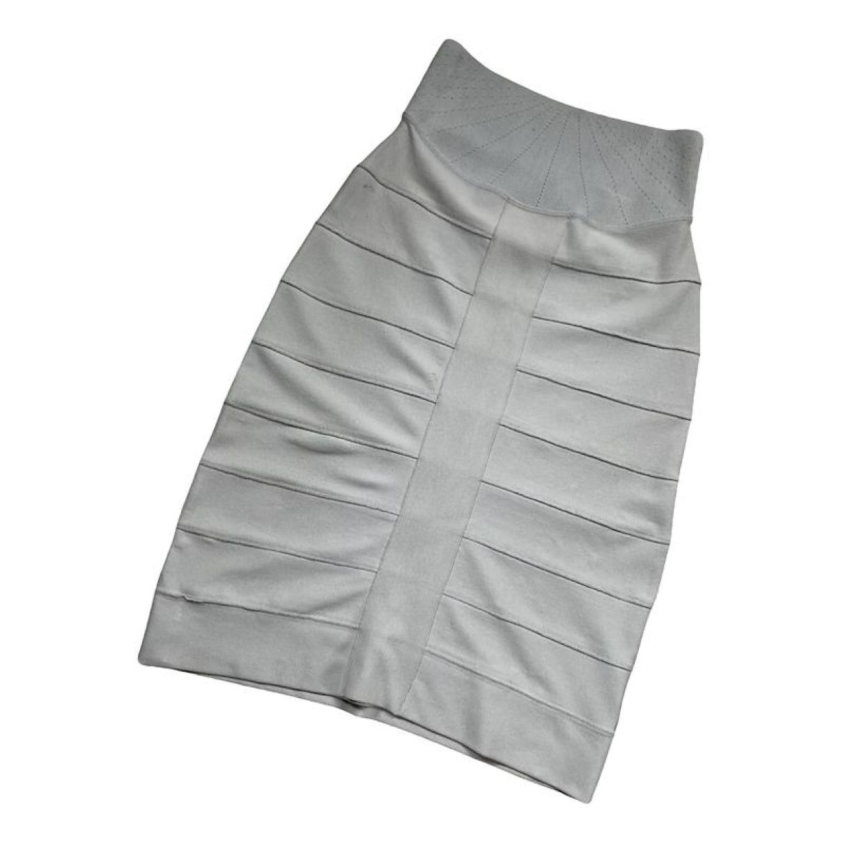 Givenchy White Cotton - Elasthane Skirt Size 30" / US 8 / IT 44 - 1 Thumbnail