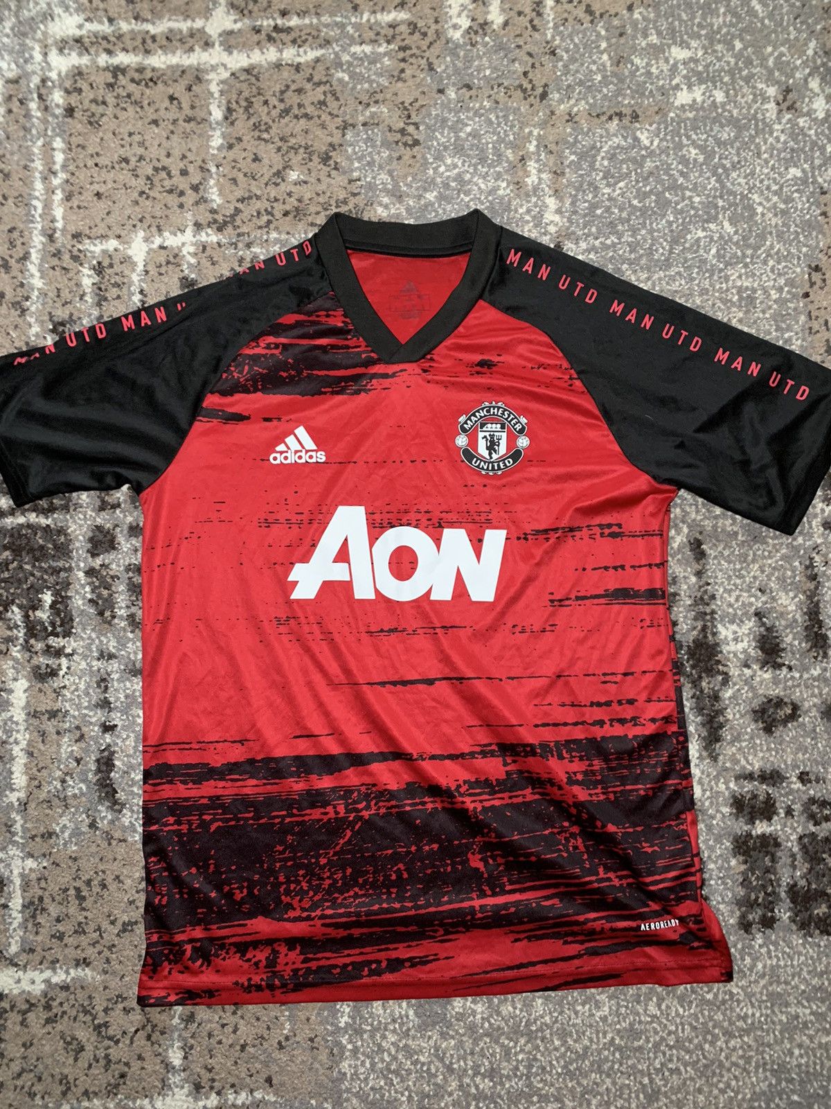 Adidas Manchester United 2020 adidas soccer jersey AON Size US M / EU 48-50 / 2 - 2 Thumbnail