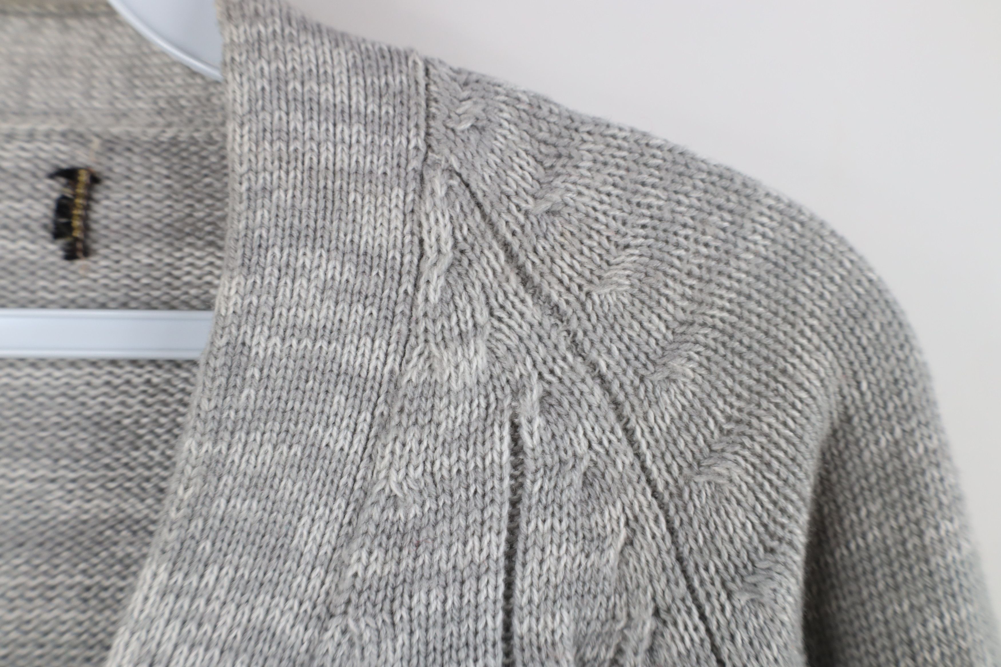 Vintage Vintage 50s 60s Streetwear Cable Knit Cardigan Sweater Size US M / EU 48-50 / 2 - 7 Thumbnail
