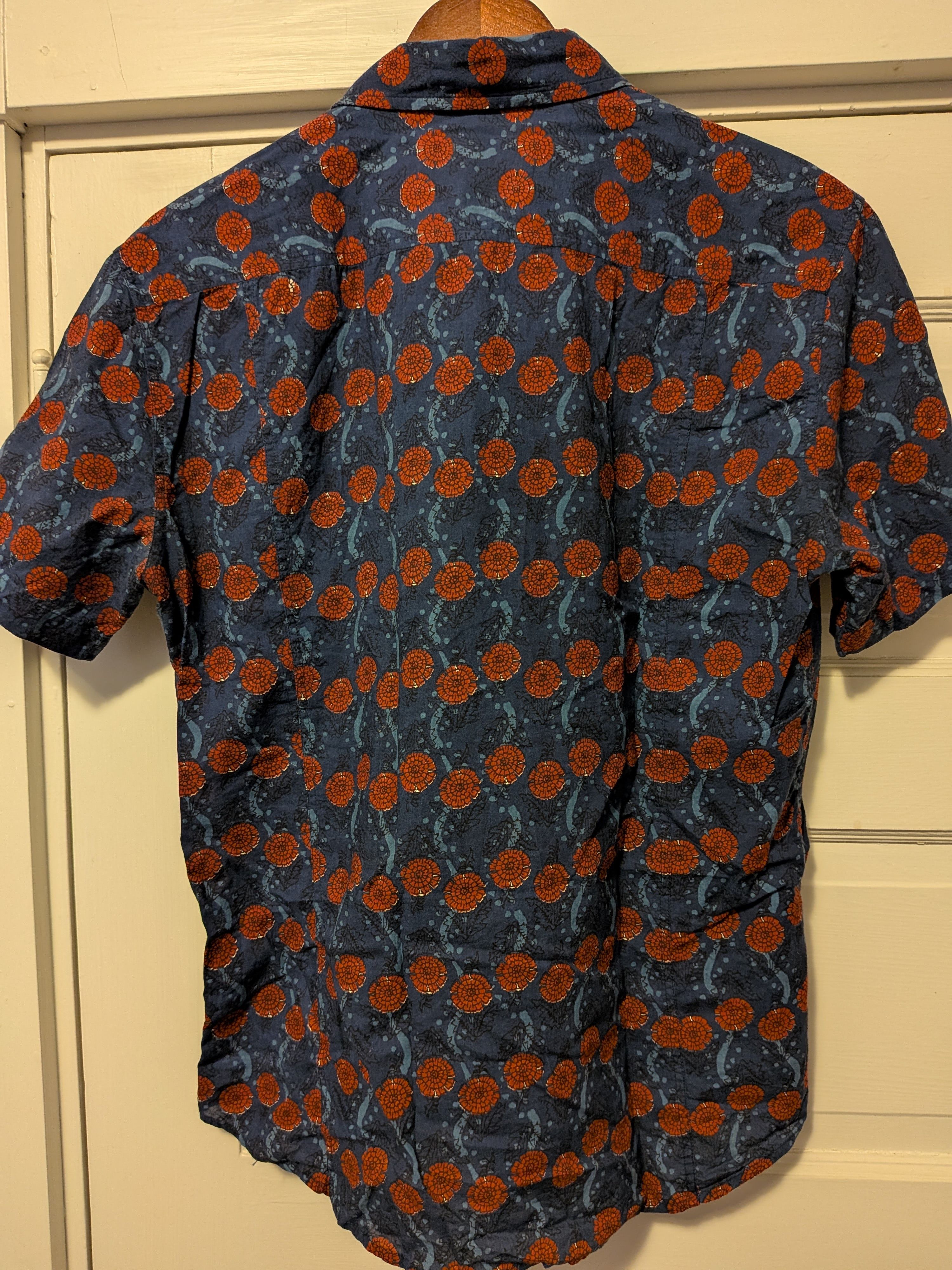 Corridor Short Sleeve Red & Blue Flowers Size US M / EU 48-50 / 2 - 3 Thumbnail