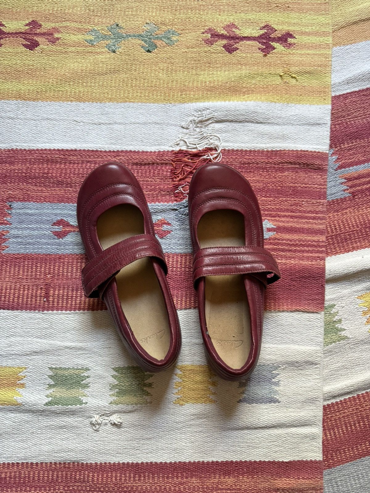 Clarks Vintage 00’s Clarks Air y2k Genuine Leather Flats Size US 8 / IT 38 - 4 Thumbnail