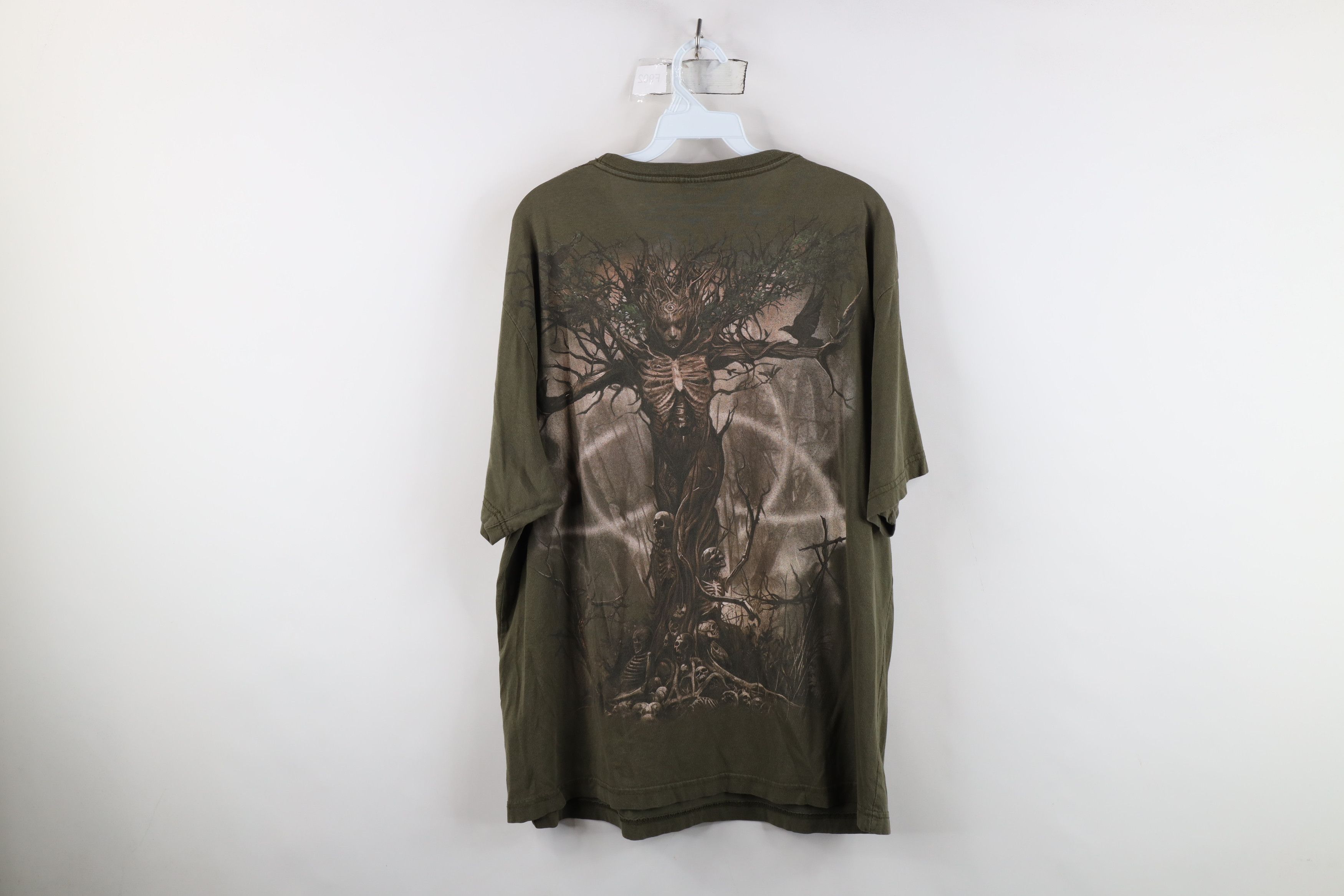 Vintage Vintage Y2K Streetwear Mother Nature Tree Skull T-Shirt Size US XL / EU 56 / 4 - 14 Thumbnail