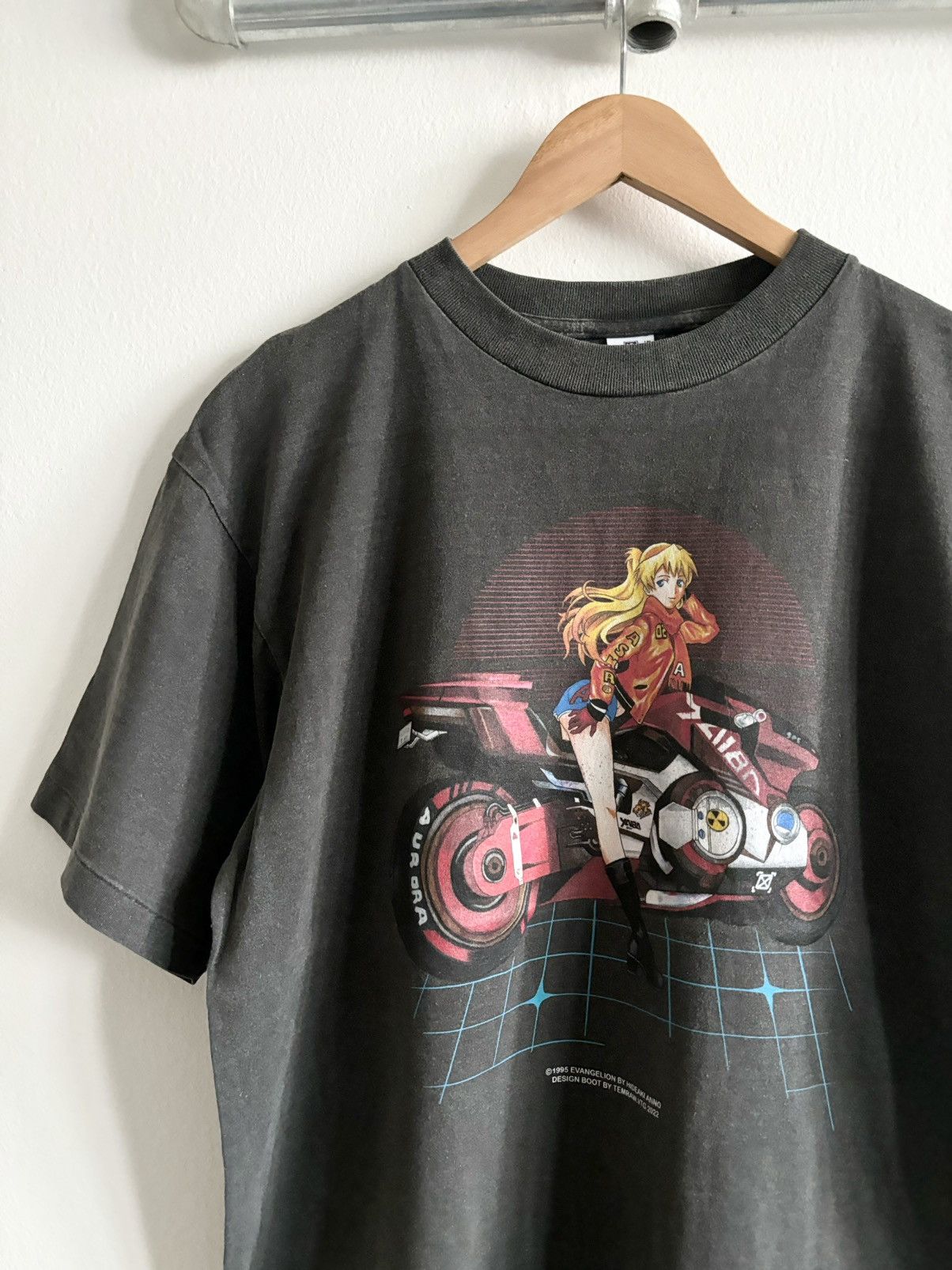 Anime Faded Evangelion Bootleg T Shirt Size US M / EU 48-50 / 2 - 2 Thumbnail