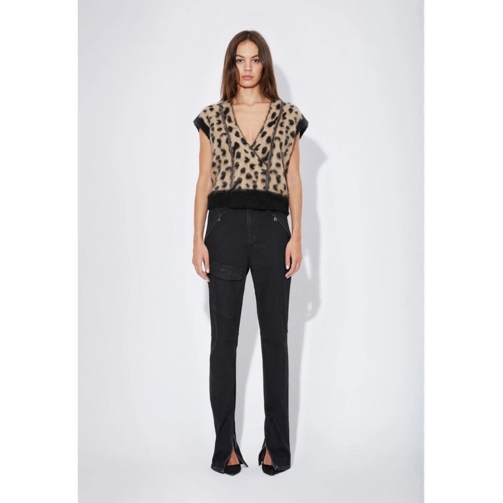 Rta NWT RtA Black Cargo Jeans – Italian Stretch Denim, Size 25 Size 25" / US 0 / IT 36 - 2 Thumbnail