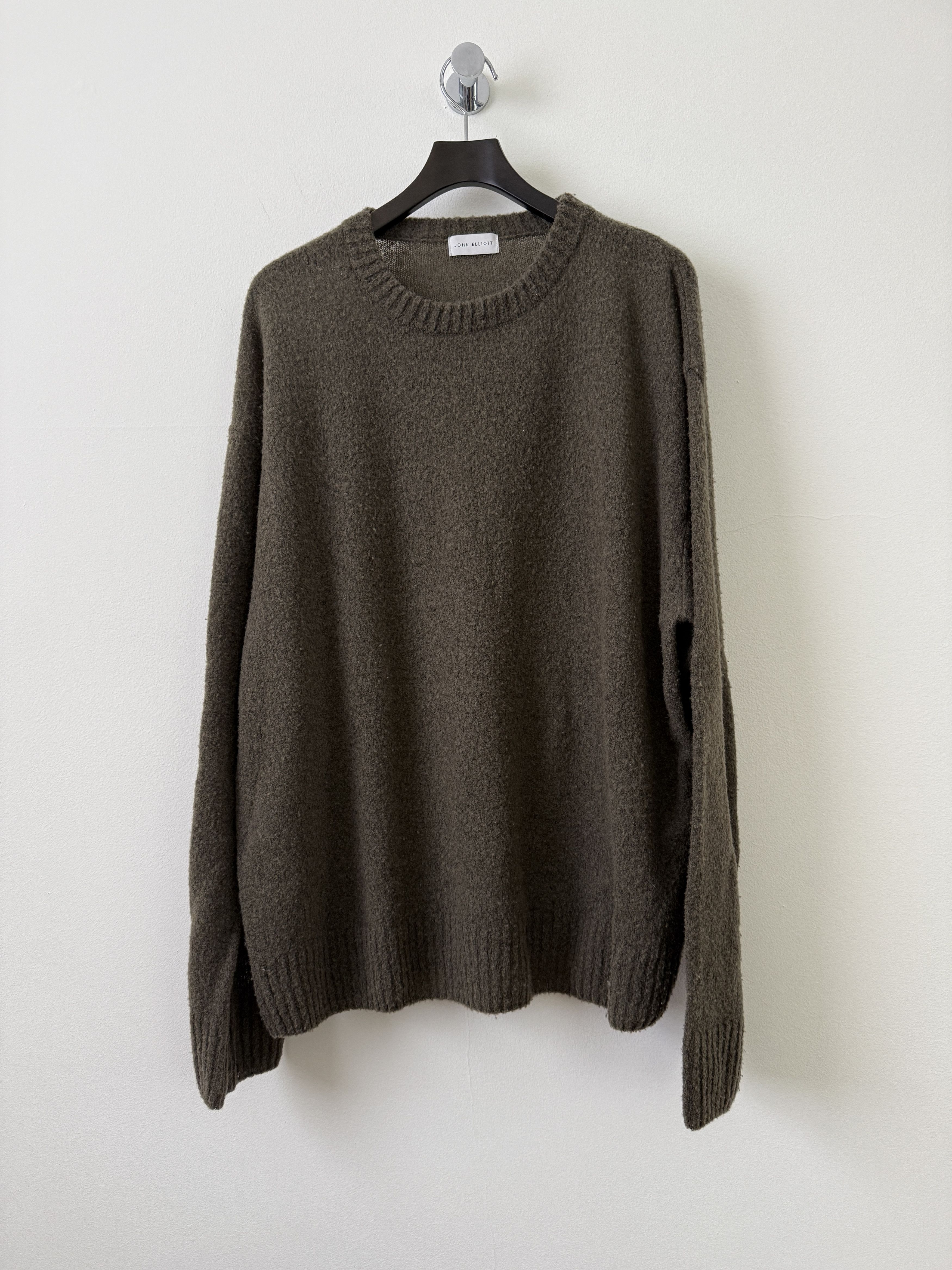 John Elliott Wool Powder Knit Sweater Size US L / EU 52-54 / 3 - 1 Thumbnail