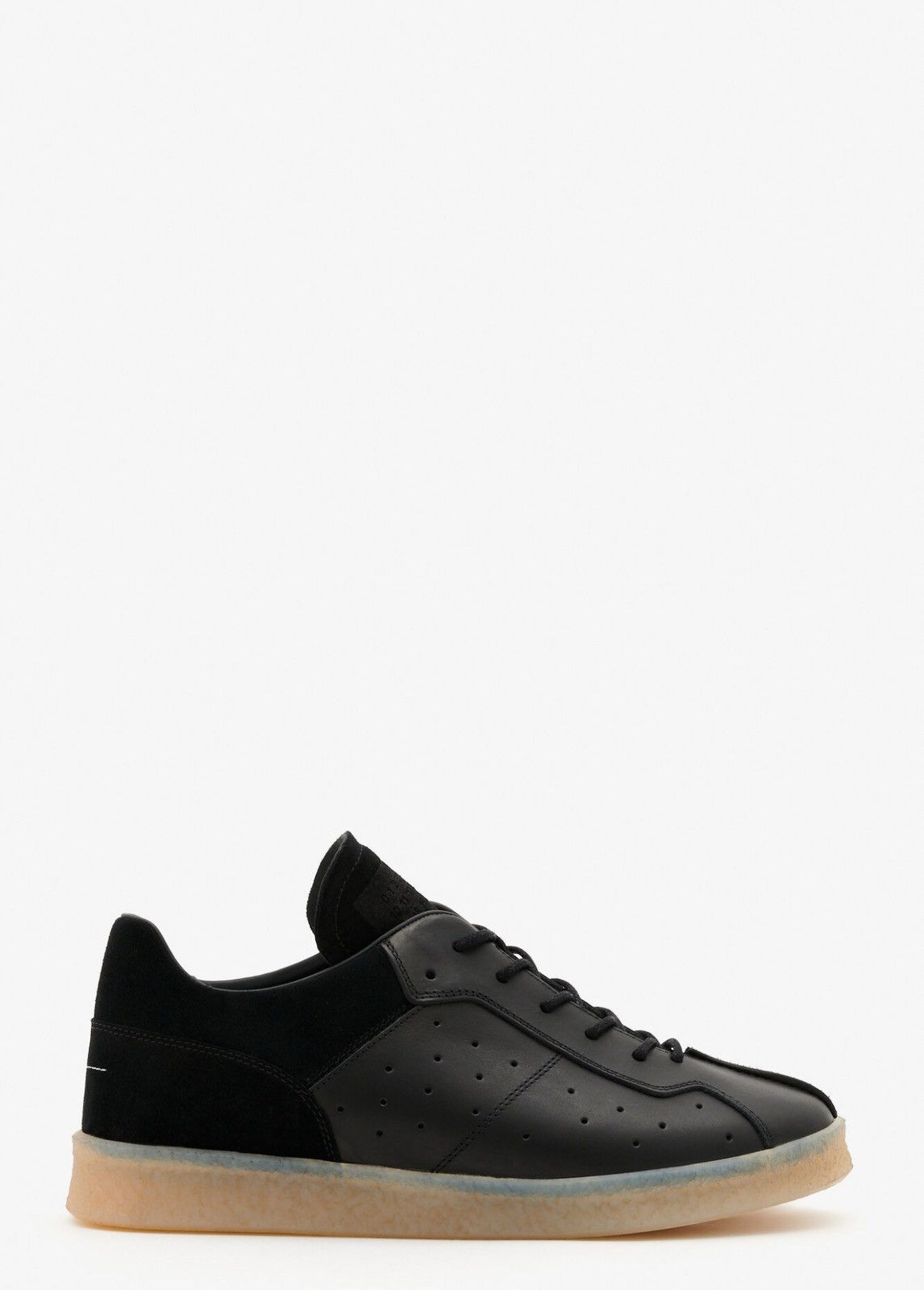 Other Last Size Maison Margiela MM6 Court Black Leather Sneakers Size US 13 / EU 46 - 1 Thumbnail