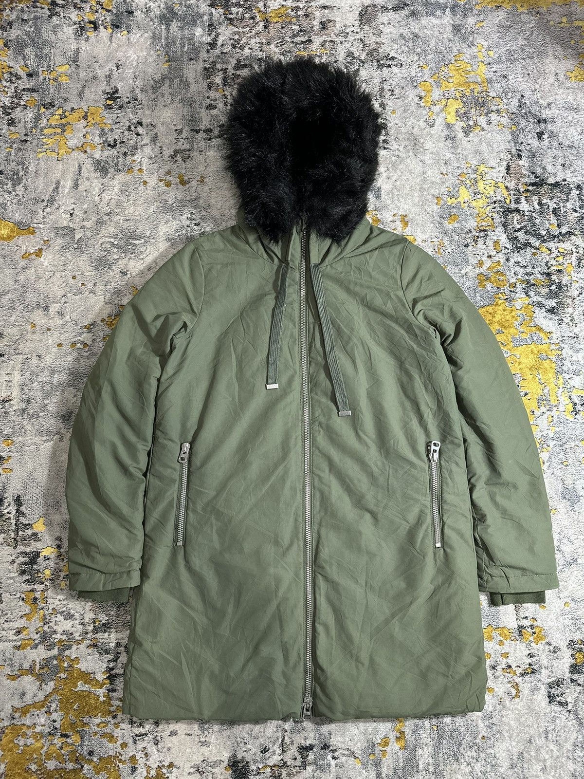 Beauty Beast ZARA BLACK FUR Parka & Mohair IF SIX WAS NINE LGB STYLE Size US L / EU 52-54 / 3 - 2 Thumbnail