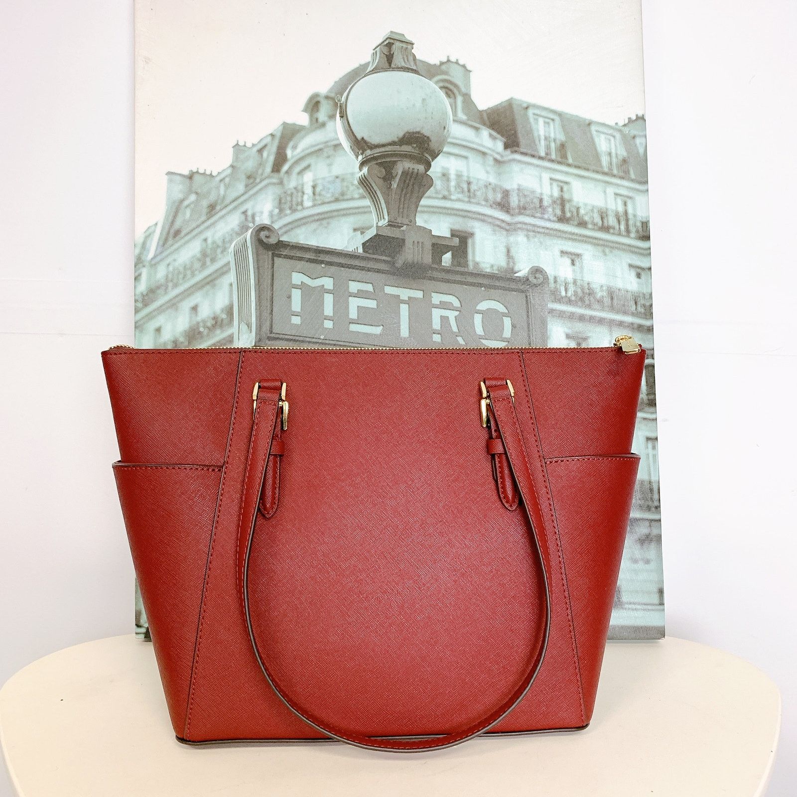 Michael Kors Michael Kors 35T0GCFT7L Charlotte Large Saffiano Leather Size ONE SIZE - 3 Thumbnail