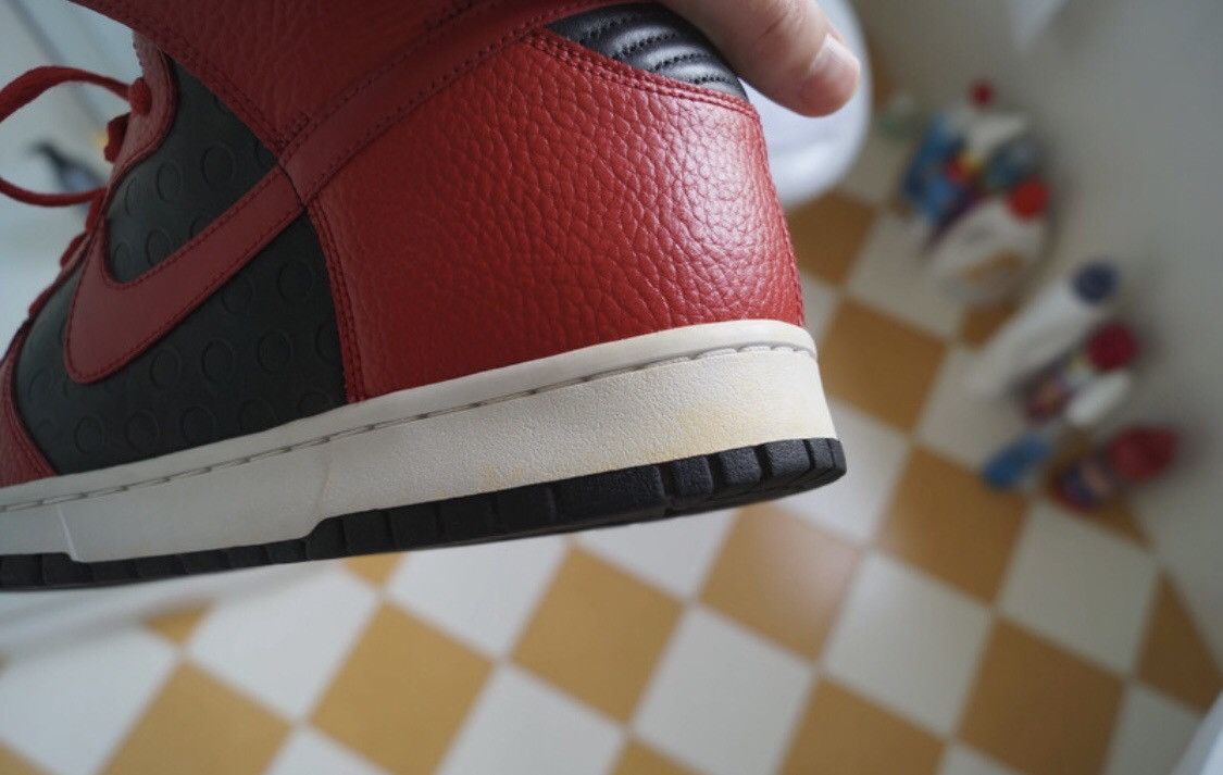Nike Nike Dunk High - “Be True to Your Street” - Black/Red (2010) Size US 12 / EU 45 - 8 Thumbnail