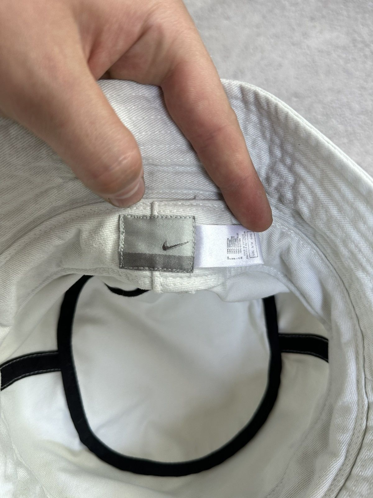 Nike × Vintage Vintage Nike Reversible Bucket Hat Panama Embroidered Logo Size ONE SIZE - 7 Thumbnail
