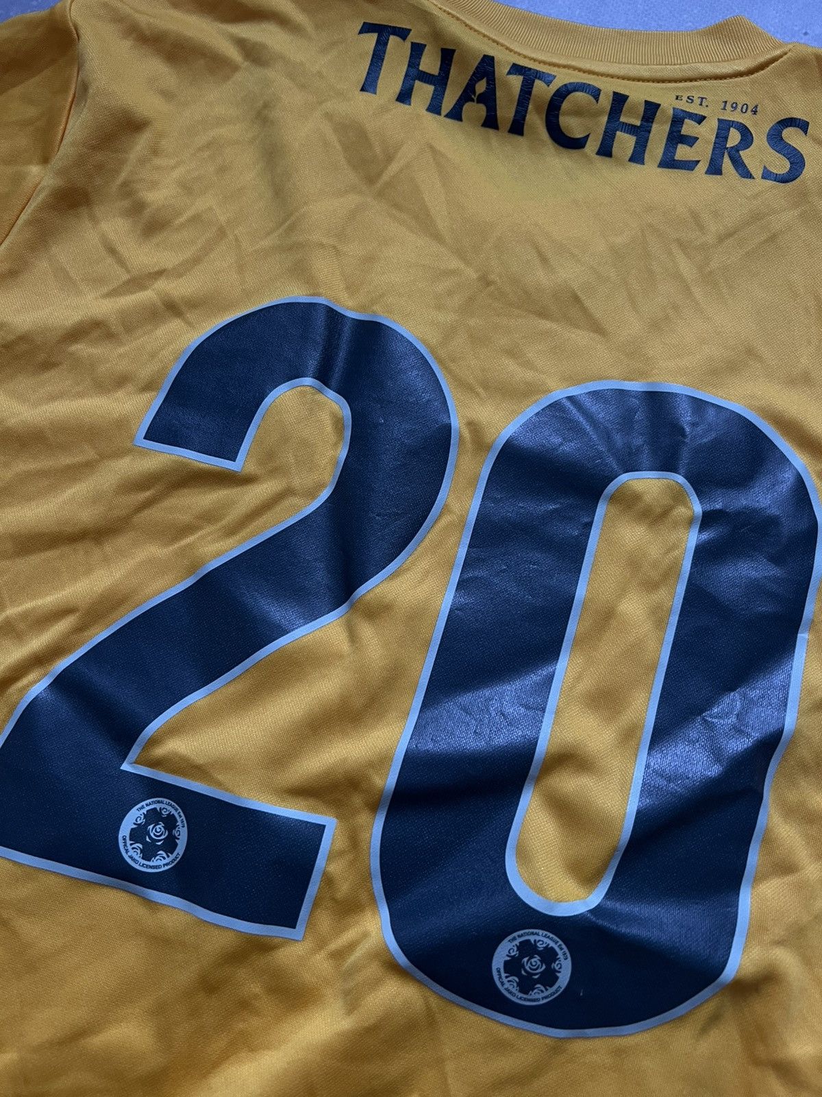 Nike Torquay United 2019-20 Nike t-shirt football jersey sz L #20 Size US L / EU 52-54 / 3 - 8 Thumbnail