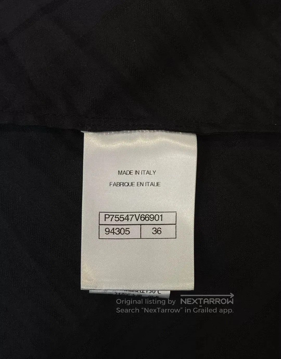 Chanel CHANEL Black High-Neck Long-Sleeve Shirt. Size US XS / EU 42 / 0 - 6 Thumbnail