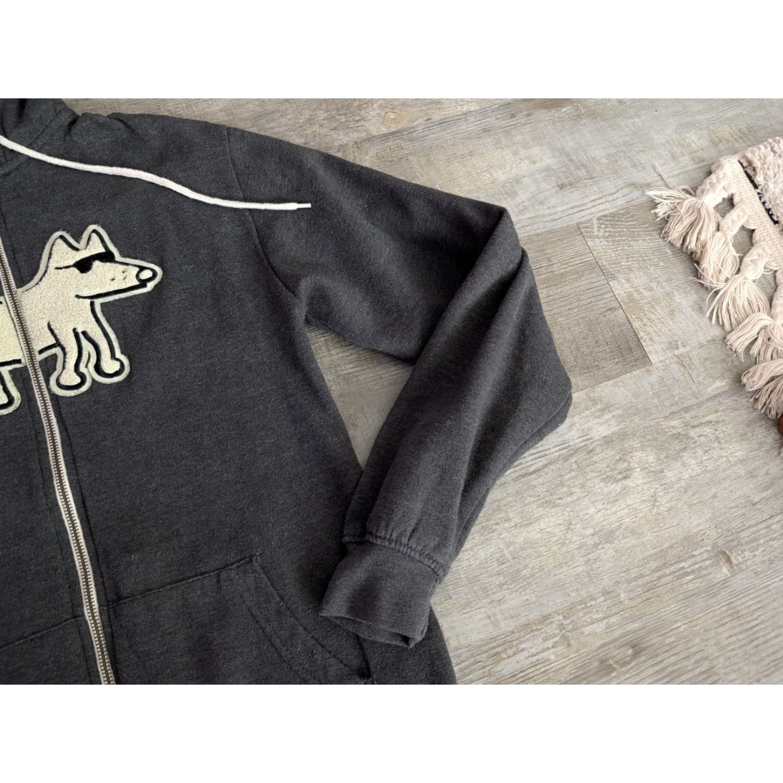 Vintage VINTAGE Teddy the Dog Zip Hoodie Split Applique Sweatshirt Obedience School Dropout Sz S Size S / US 4 / IT 40 - 5 Thumbnail