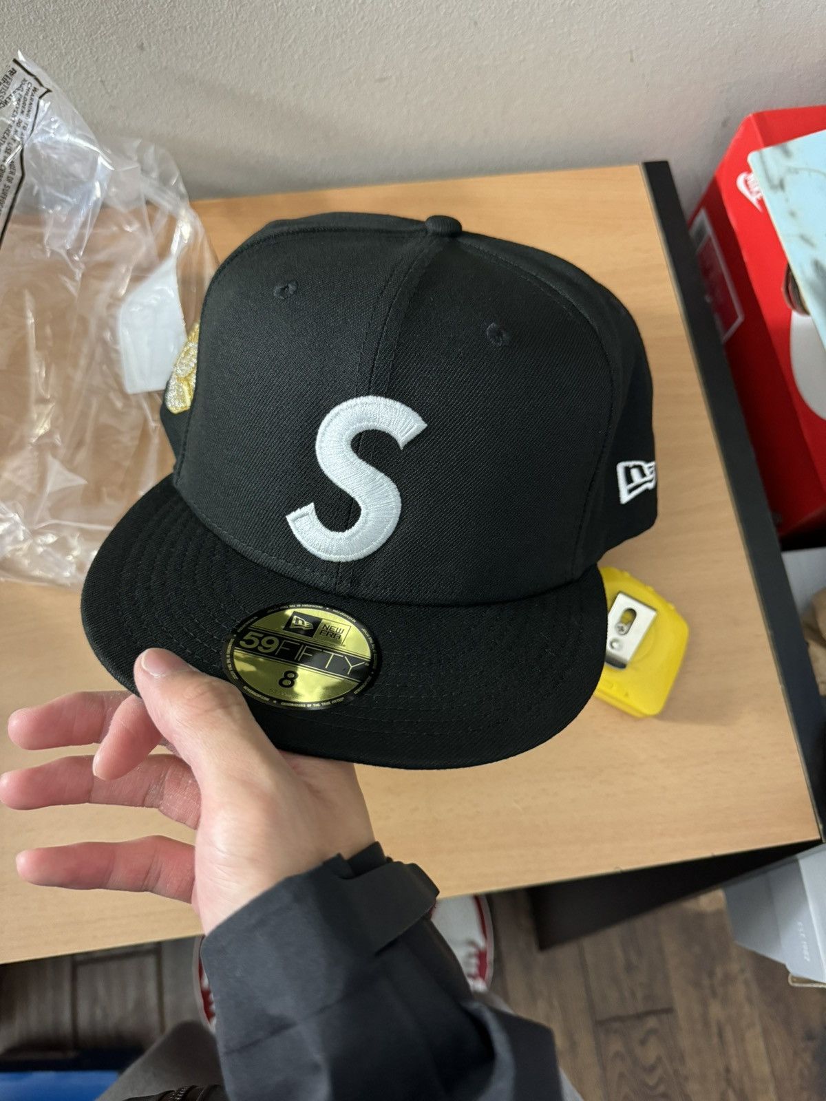 Supreme Jesus Piece S Logo New Era 59Fifty Hat Black