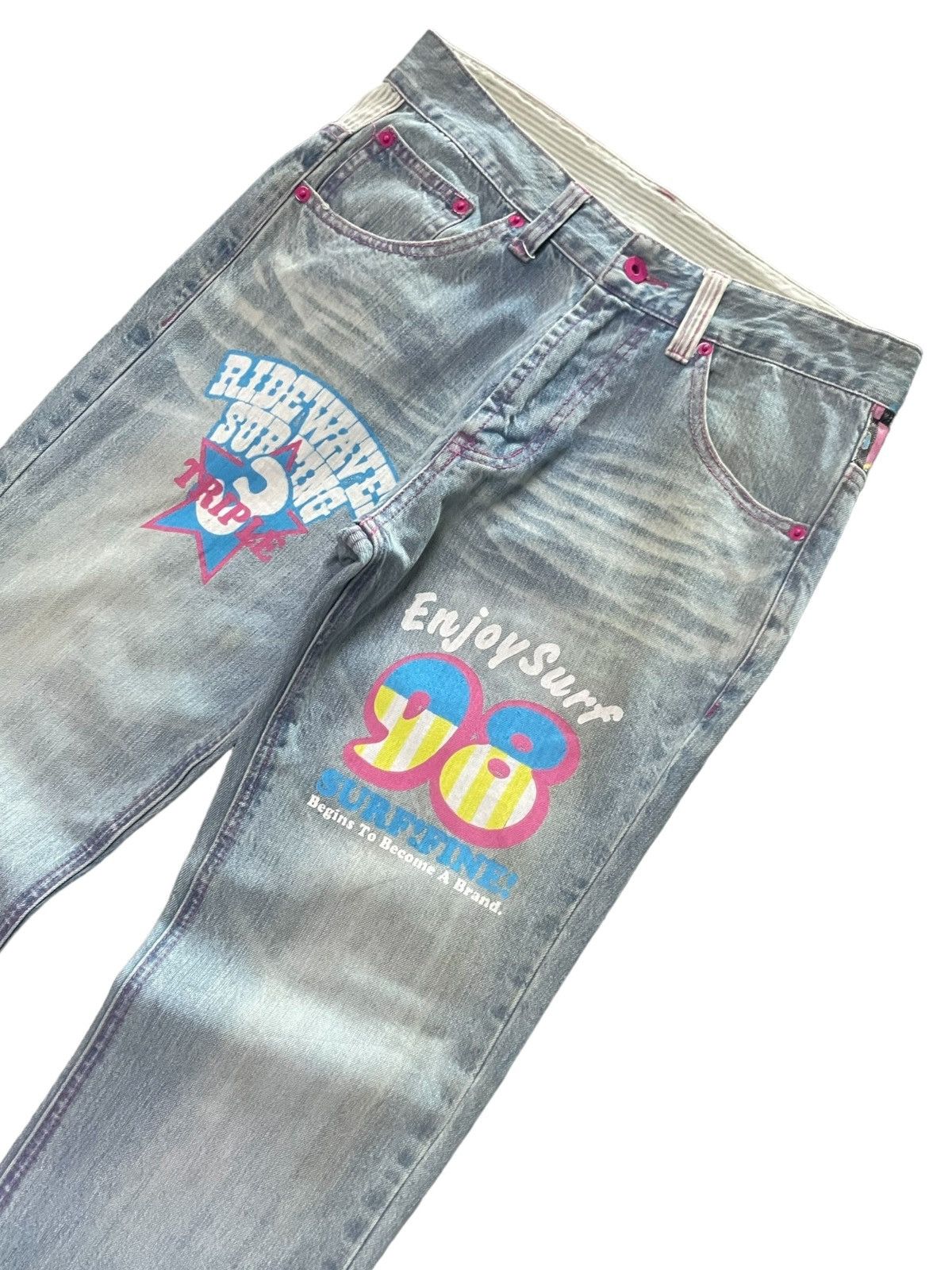 Hysteric Glamour Clone Devgru Japan ❤️ Surf sick printed denim pants Size US 30 / EU 46 - 9 Thumbnail