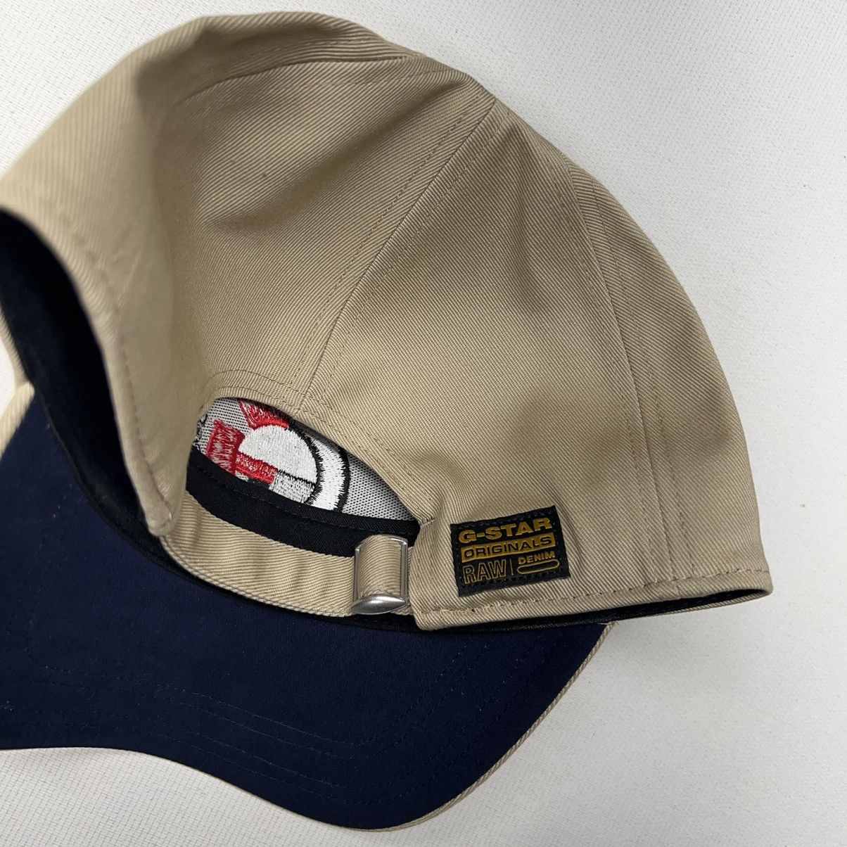 G-Star G-Star Raw Hat Cap Beige Original Artwork Logo Strapback Size ONE SIZE - 13 Thumbnail