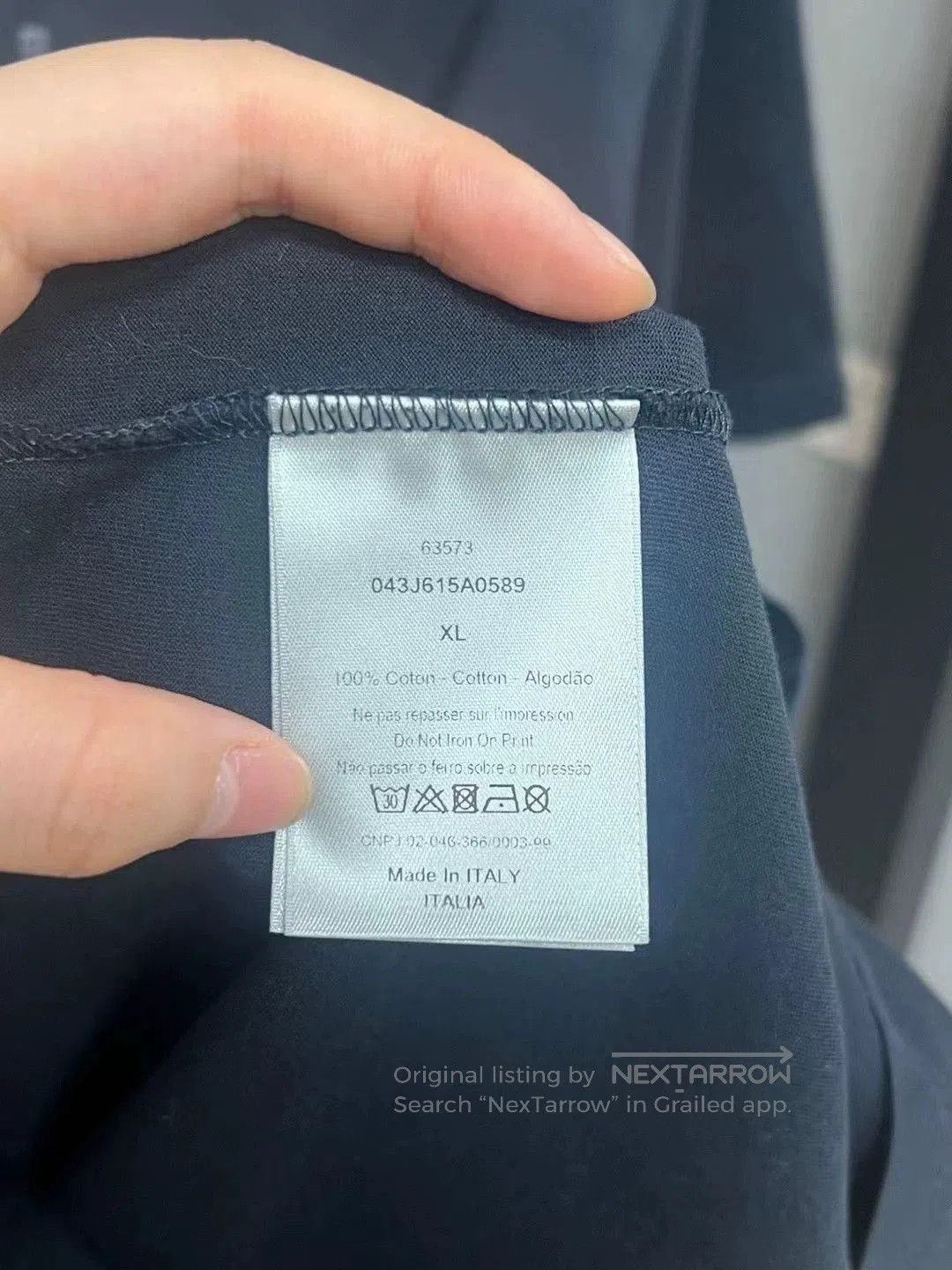 Dior dior logo short sleeve t-shirt. Size US XL / EU 56 / 4 - 3 Thumbnail