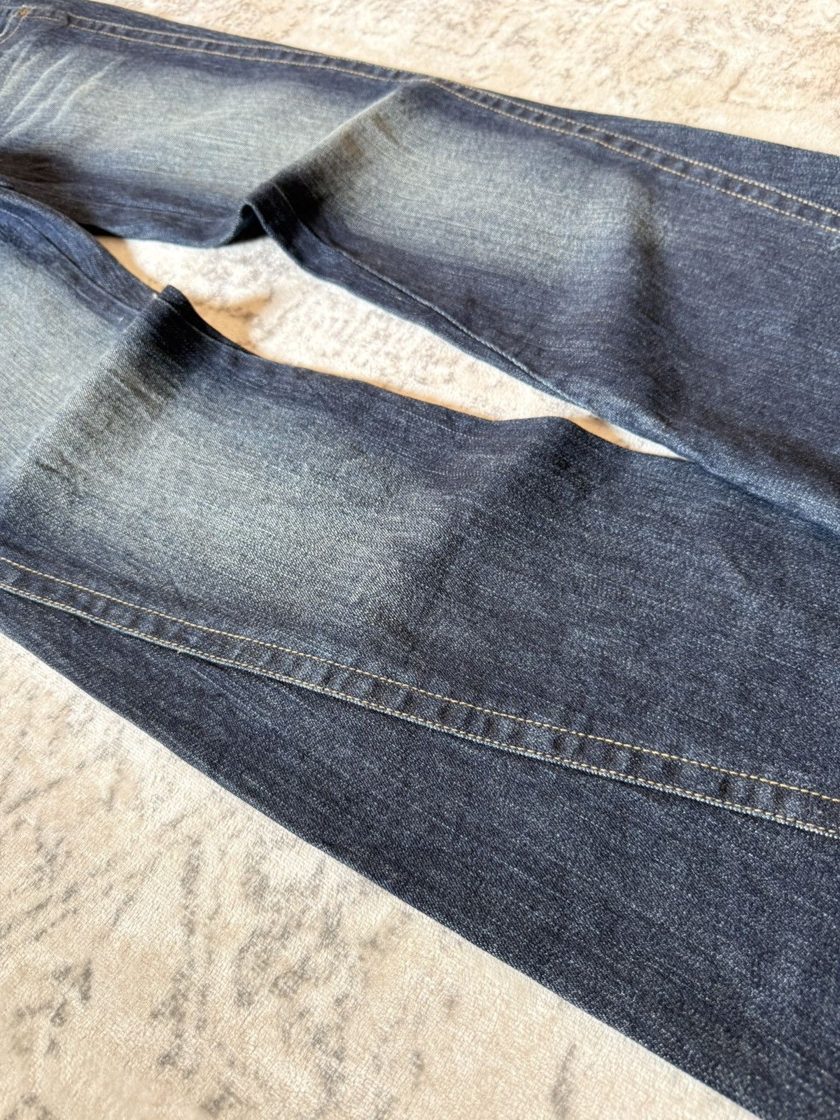 Southpole Vintage Southpole Dark Wash Spiral Flared Jeans Size US 30 / EU 46 - 7 Thumbnail