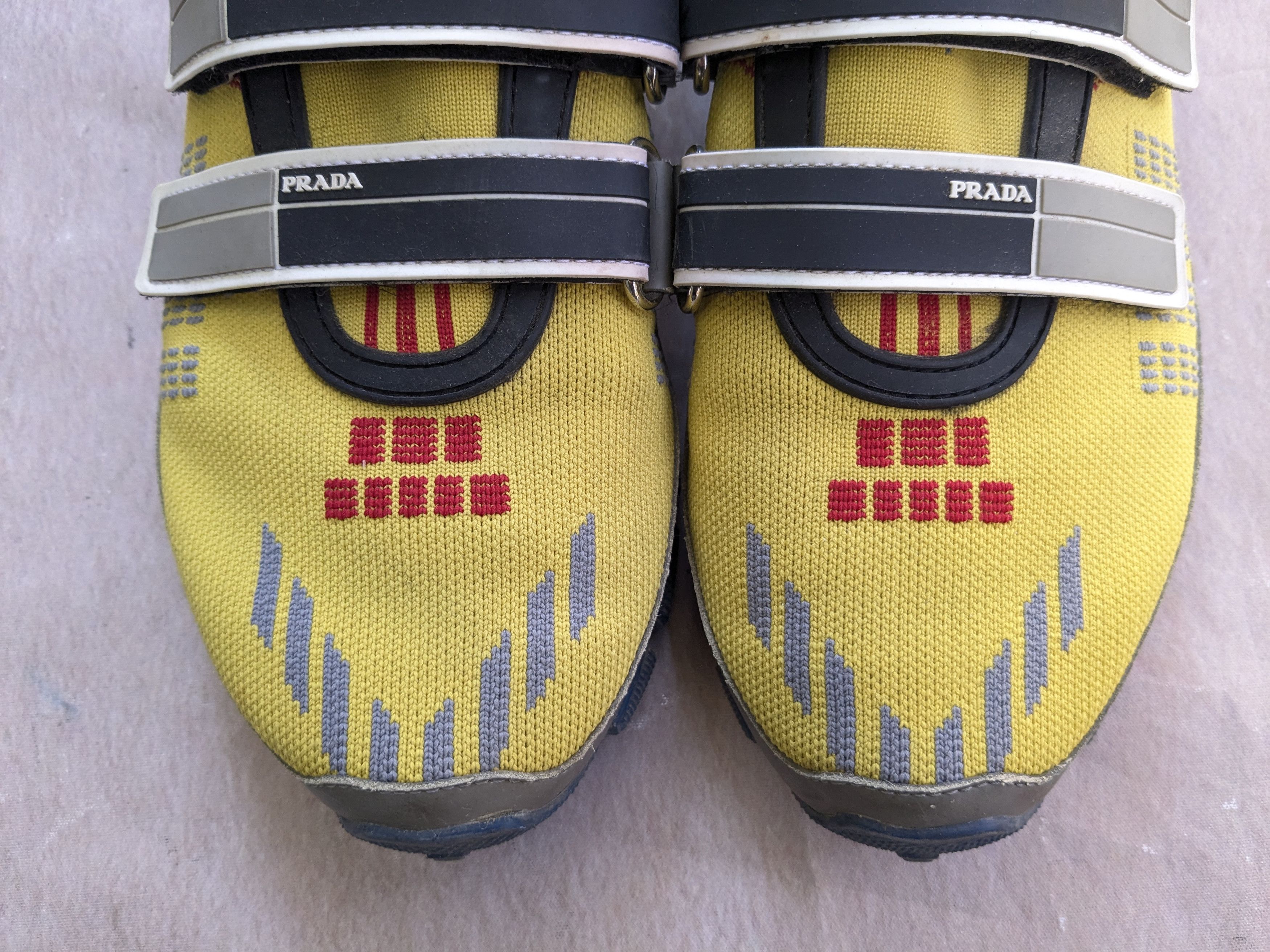 Prada Prada Crossection Sneakers Yellow Gray 9 Size US 9 / EU 42 - 4 Thumbnail