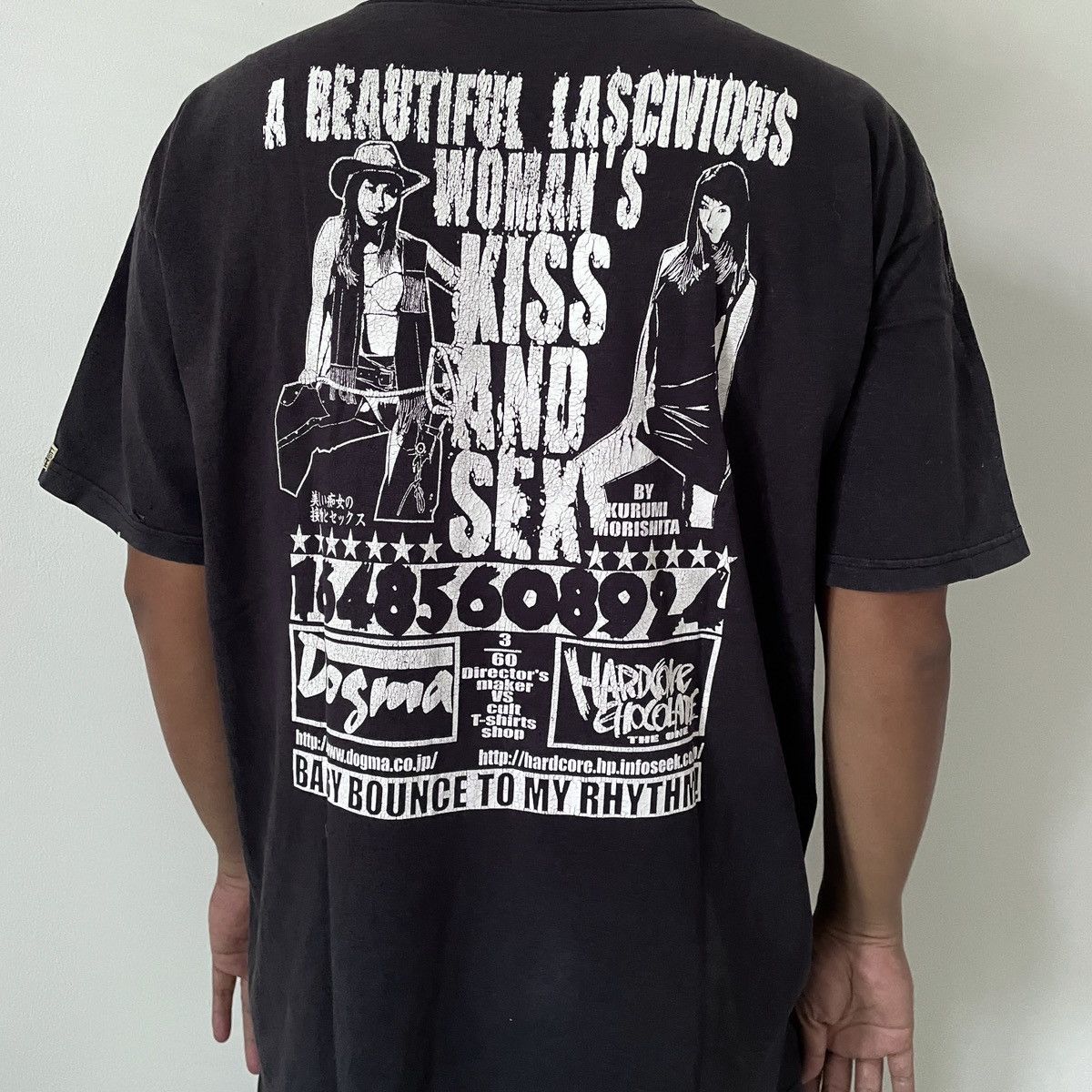 Hysteric Glamour × Japanese Brand Hardcore Chocolate X Dogma pornography films washed black Size US XL / EU 56 / 4 - 12 Thumbnail