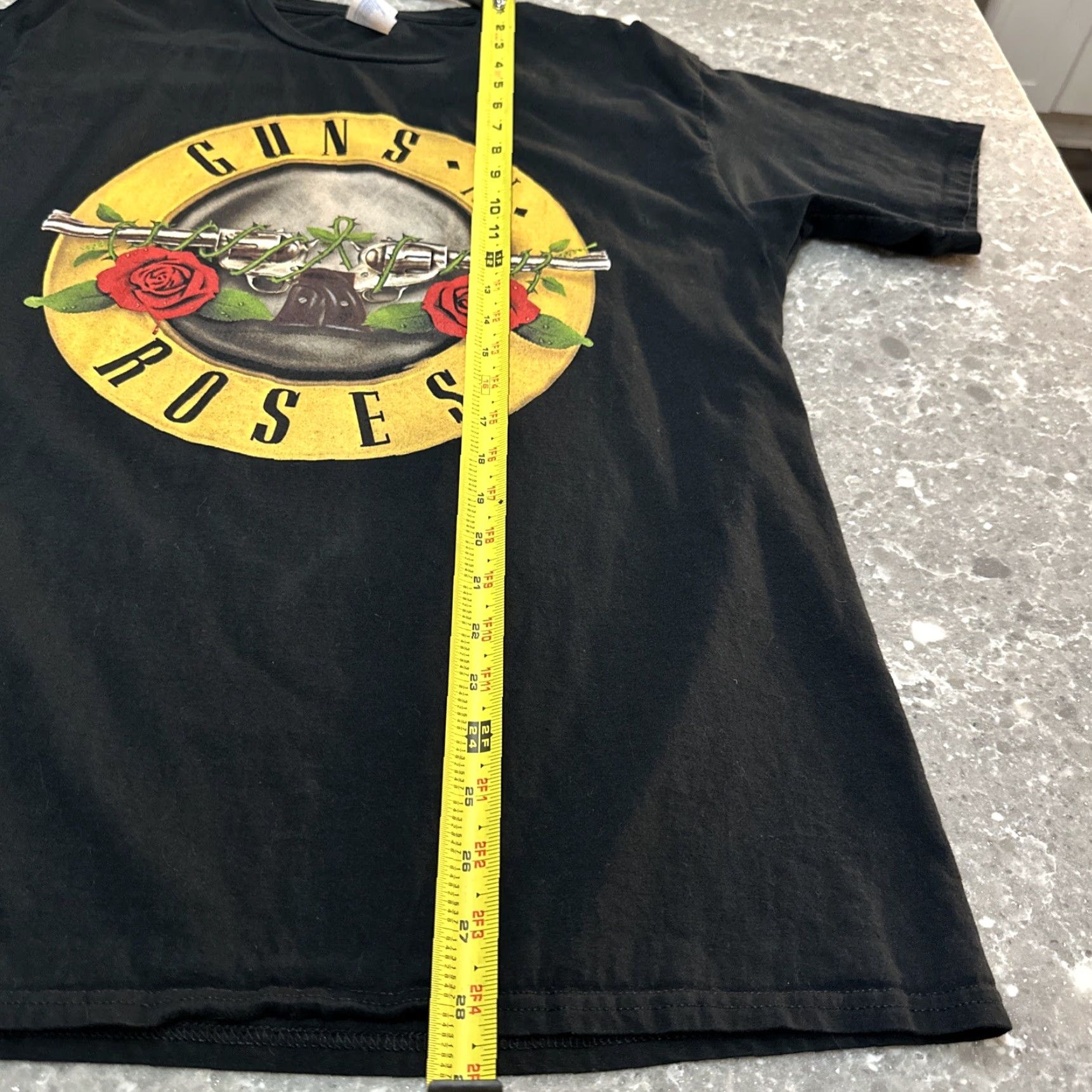 Port & Company Guns N' Roses Port & Company T-Shirt Adult L Black 100% Cotton Short Sleeve Logo Print Band Tee Mens Size US 33 - 7 Thumbnail